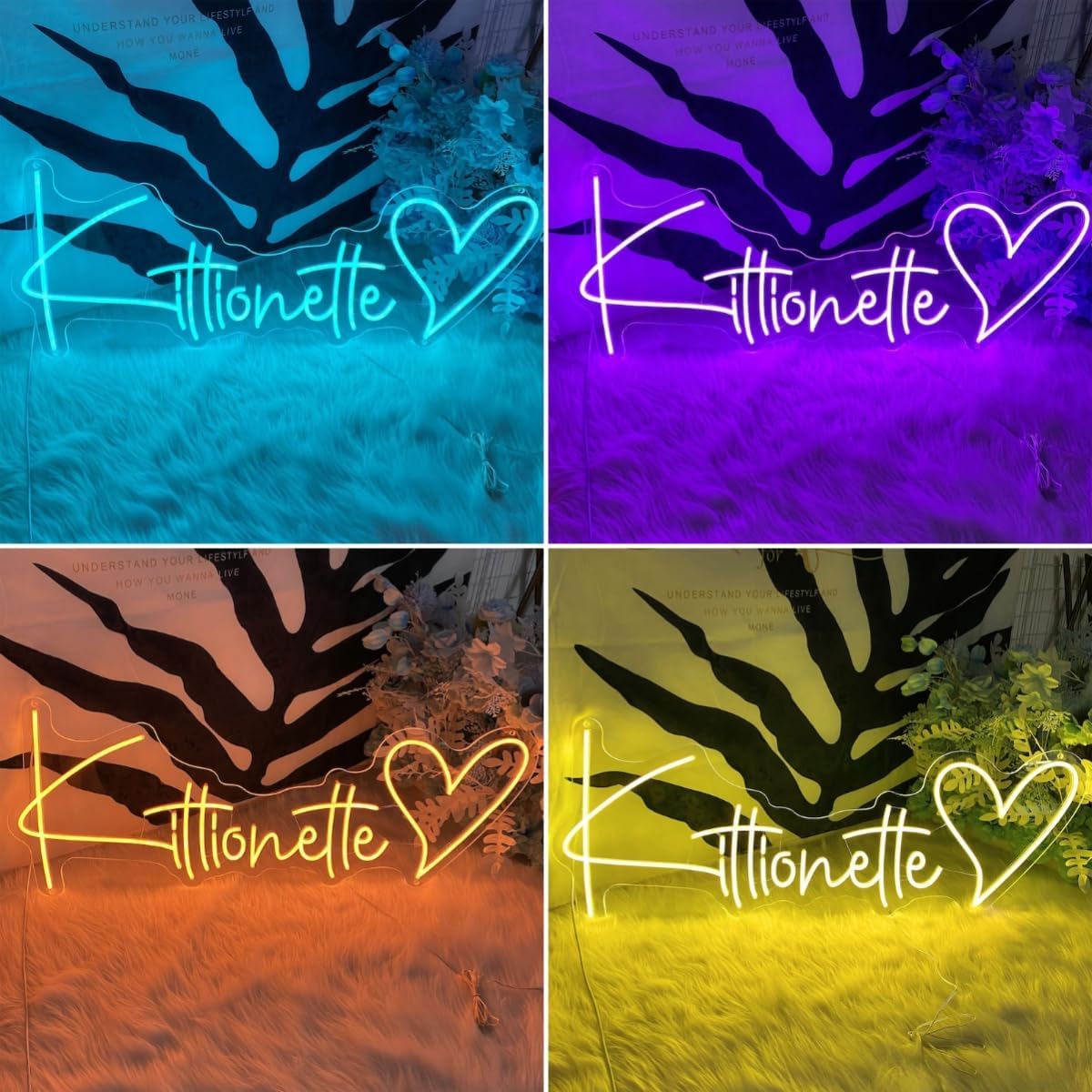 Letreros de neón personalizados para decoración de pared, letrero de nombre de luz de neón personalizado, letrero LED personalizado, letrero de neón