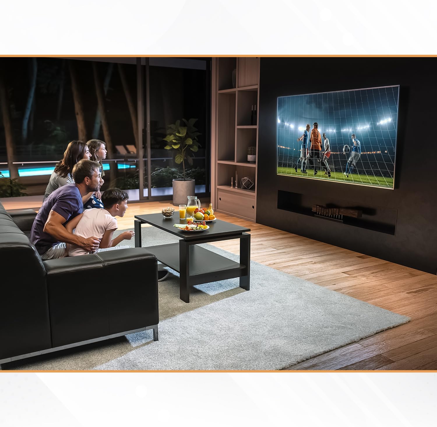 Soporte de pared para TV ultra delgado con inclinación para Insignia, 55 pulgadas, clase F50 Series QLED 4K UHD Smart Fire TV – NS-55F501NA22 –