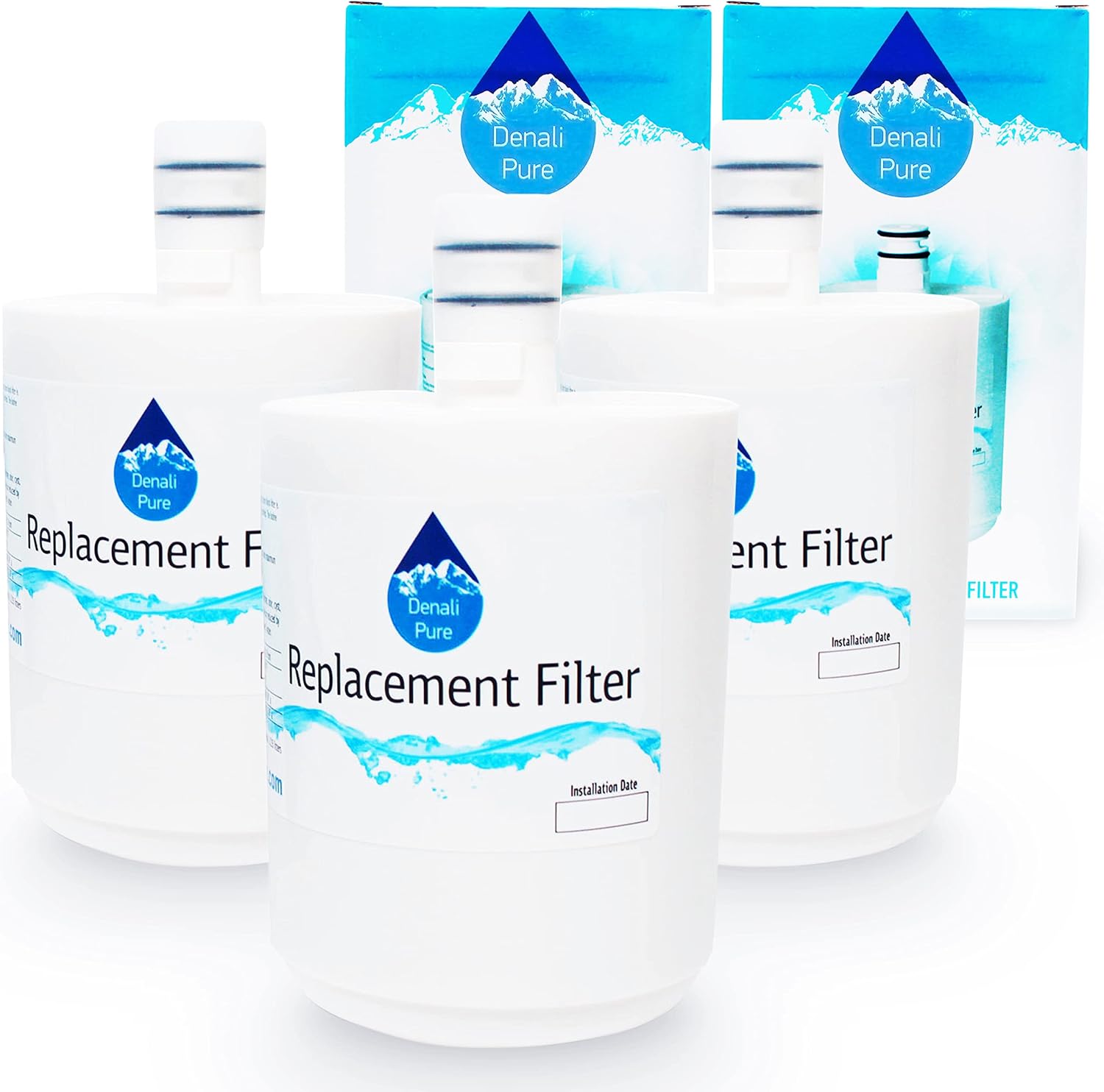 Paquete de 3 filtros de agua de repuesto para refrigerador GEN11042F-08, compatible con SearsKenmore GEN11042F-08 cartucho de filtro de agua para