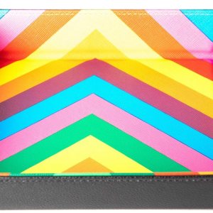 FanRoll de Metallic Dice Games – Bandeja plegable para dados con respaldo de piel sintética arco iris de cuero, juego de rol, accesorios de dados FanRoll de Metallic Dice Games – Bandeja plegable para dados con respaldo de piel sintética arco iris de cuero, juego de rol, accesorios de dados