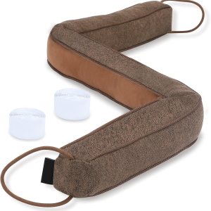 Tope de tiro ponderado de 32 pulgadas para parte inferior de puertas y ventanas, resistente a prueba de sonido, protección contra corrientes de aire Tope de tiro ponderado de 32 pulgadas para parte inferior de puertas y ventanas, resistente a prueba de sonido, protección contra corrientes de aire