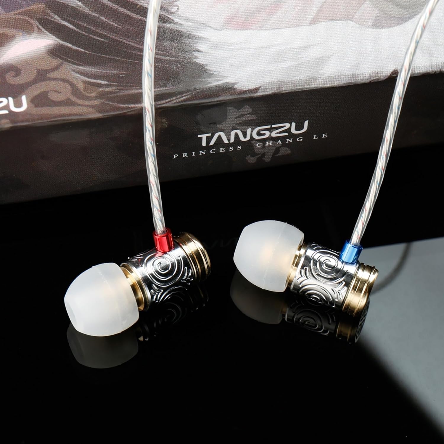 Kinboofi TANGZU Princess ChangLe – Monitor IEM para Systerm, auriculares con cable de calidad de alta fidelidad sin micrófono, auriculares