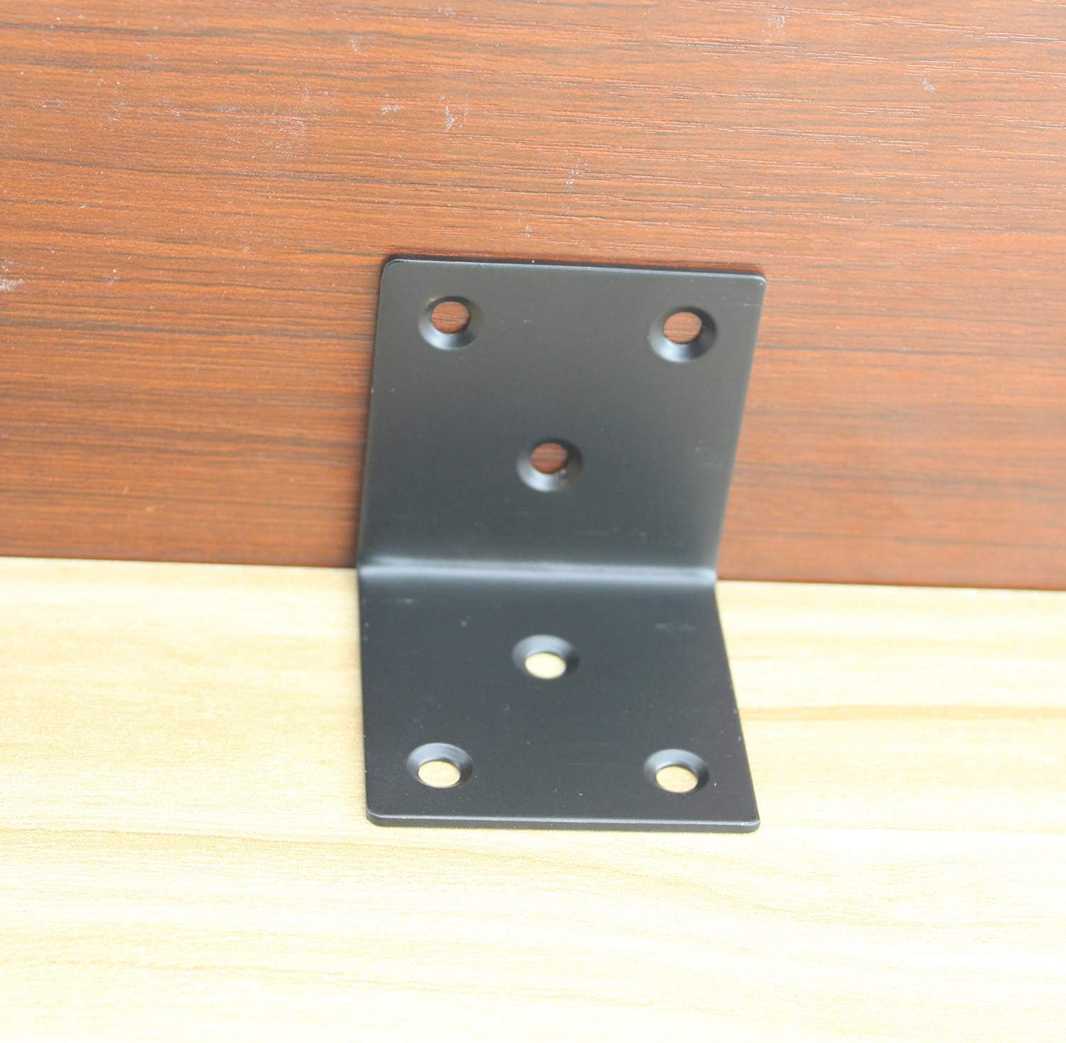 Soporte de esquina de acero inoxidable resistente, soporte de estante en forma de L, soporte de esquina de 90 grados, articulación grande, ángulo