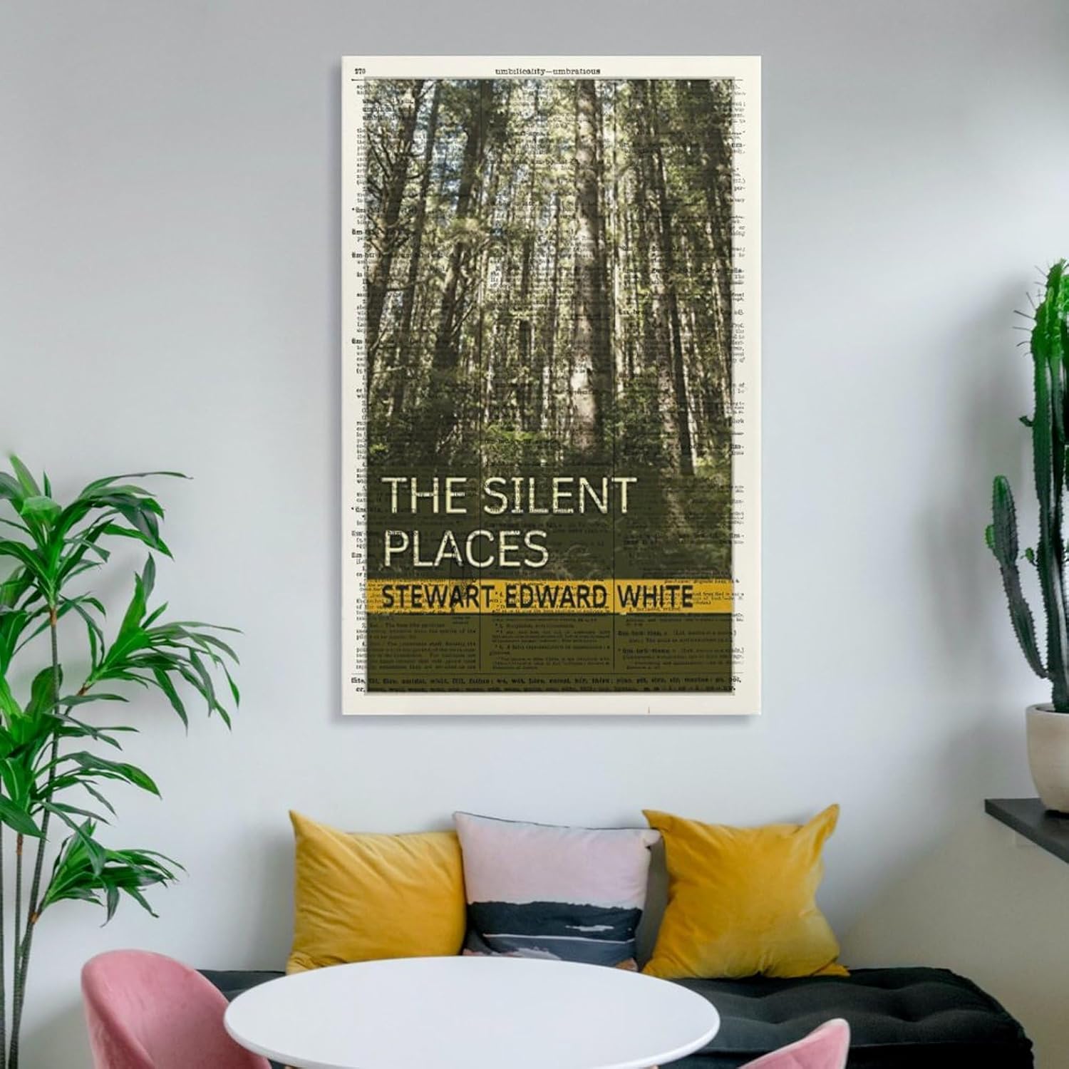 MOJDI A Quiet Place by Stuart Edward White. Book Cover Art Printed Poster-gigapixel-scale-2x Canvas Painting Wall Art Poster for Bedroom Living Room