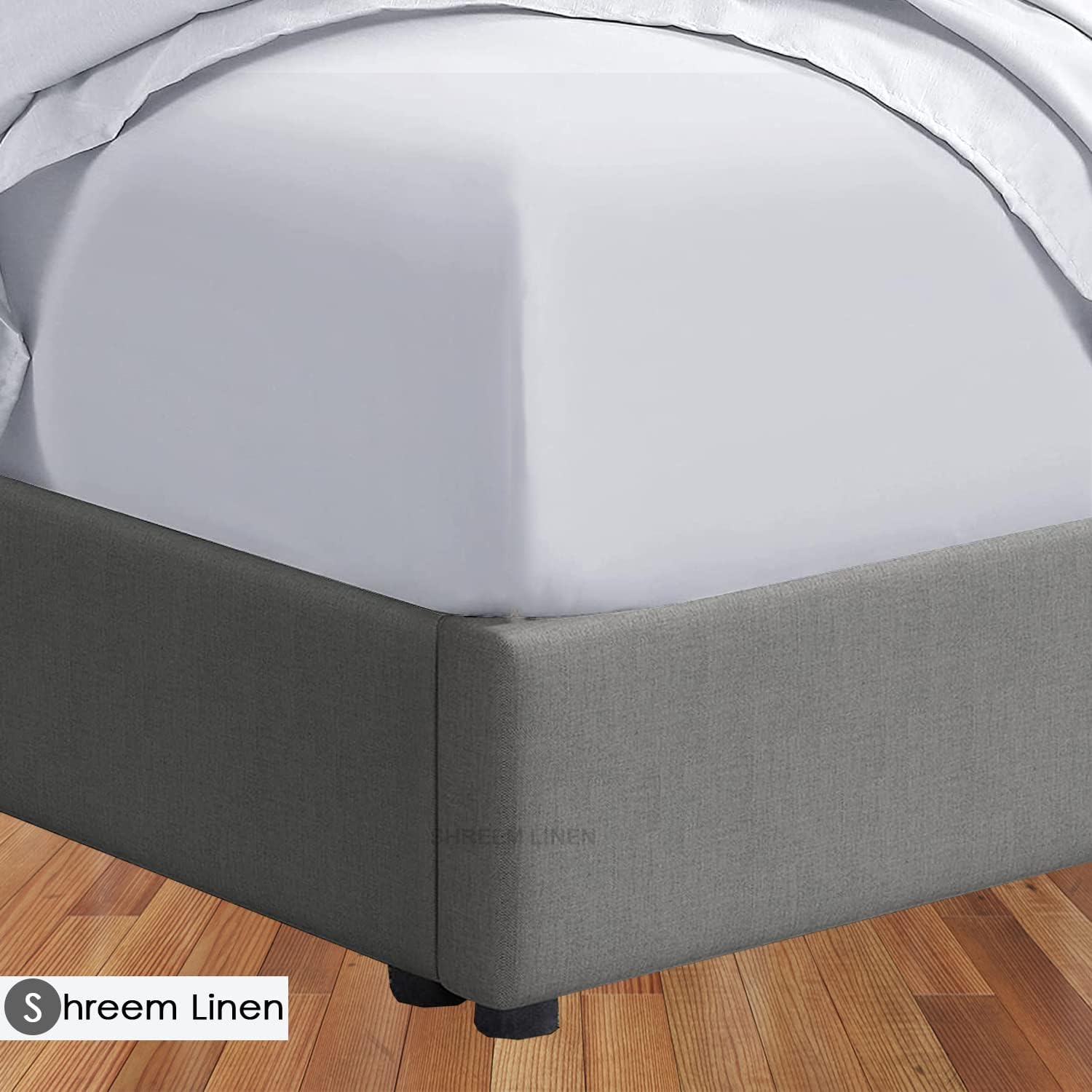 Juego de sábanas de microfibra para autocaravana, 72 x 80 pulgadas, color blanco sólido, sábanas para campistas, caravanas y remolques de viaje, de