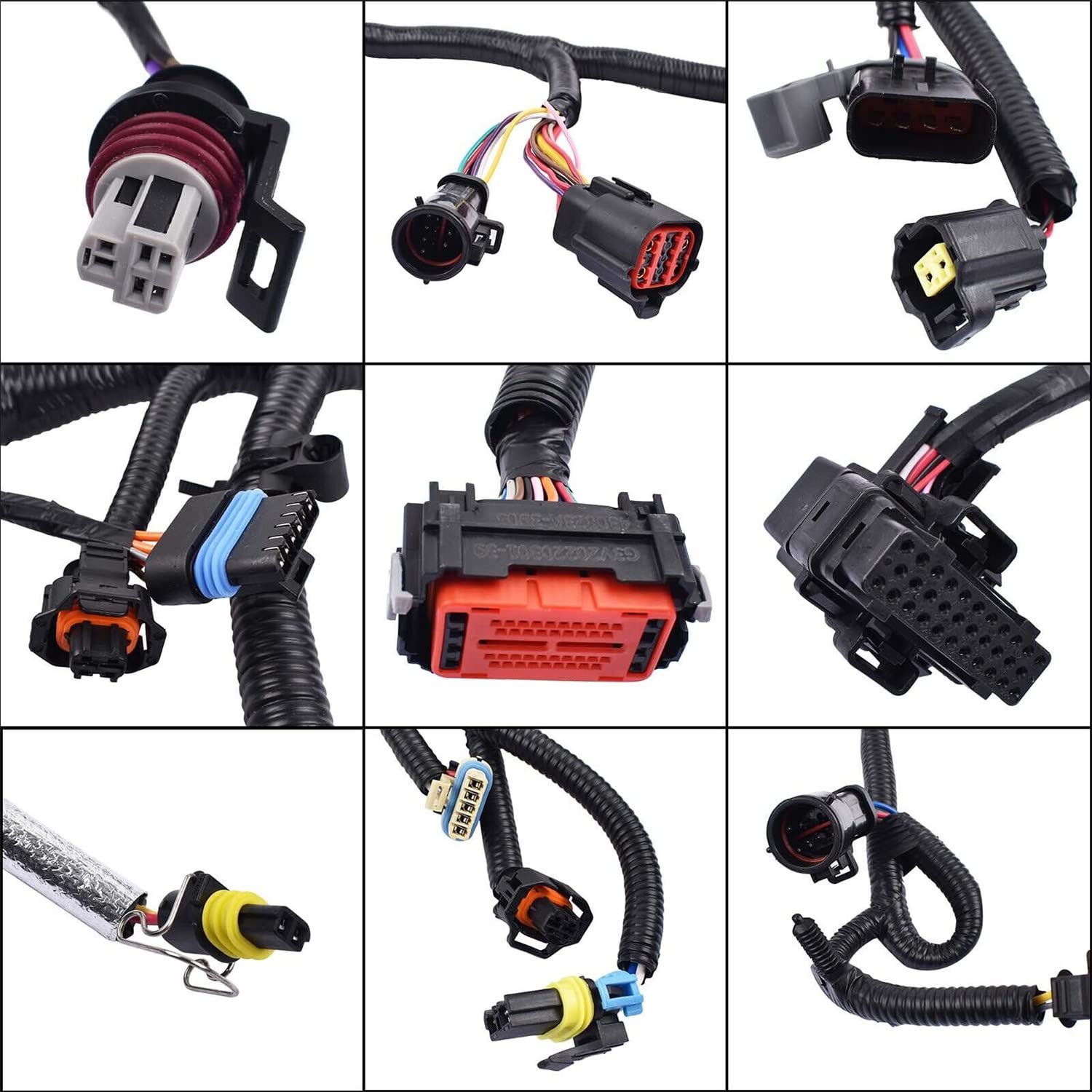 Arnés de cableado del motor 4C3Z-12B637-CA sin calentador de combustible se adapta a 2004 Excursion F250 F350 F450 F550 Super Duty 6.0L Piezas del