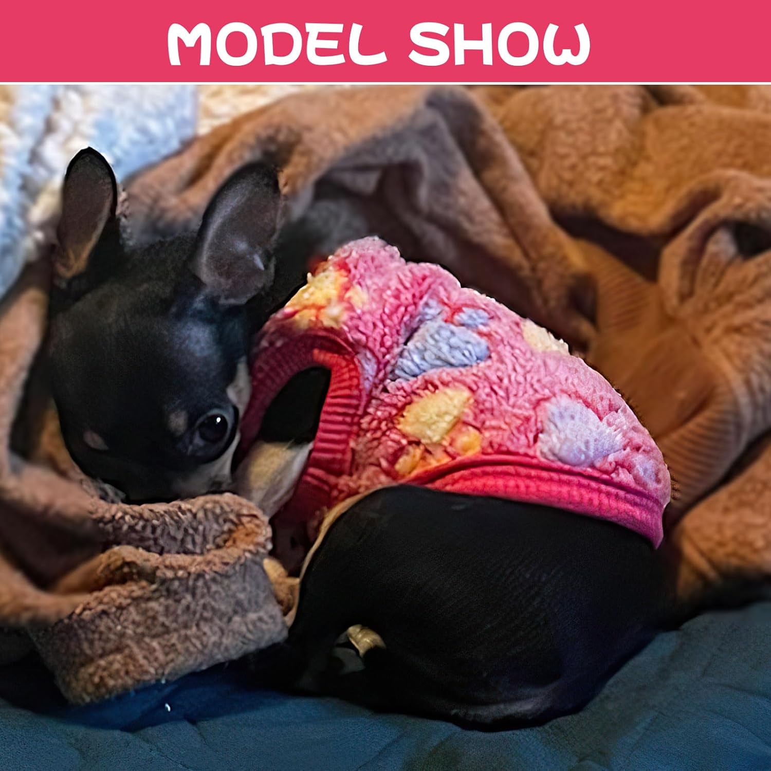 Suéteres de 2 piezas para perros pequeños, ropa de forro polar Chihuahua, XXS  S, suéteres cálidos de invierno para cachorros, trajes de perro