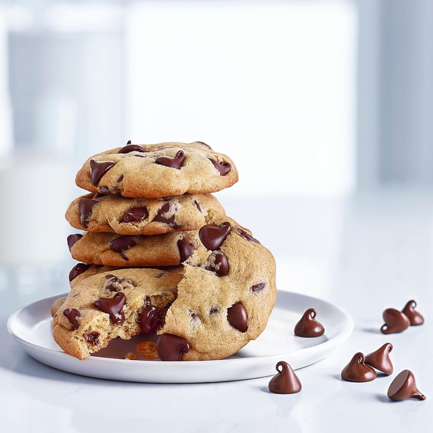 Ghirardelli – Chips de chocolate semiblulce, bolsa de 5 libras con cuchara barista estampada Ghirardelli