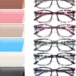 NOVIVON Paquete de 6 lentes de lectura con bloqueo de luz azul para mujeres y hombres, ligeros, antifatiga ocular, lectores de computadora NOVIVON Paquete de 6 lentes de lectura con bloqueo de luz azul para mujeres y hombres, ligeros, antifatiga ocular, lectores de computadora