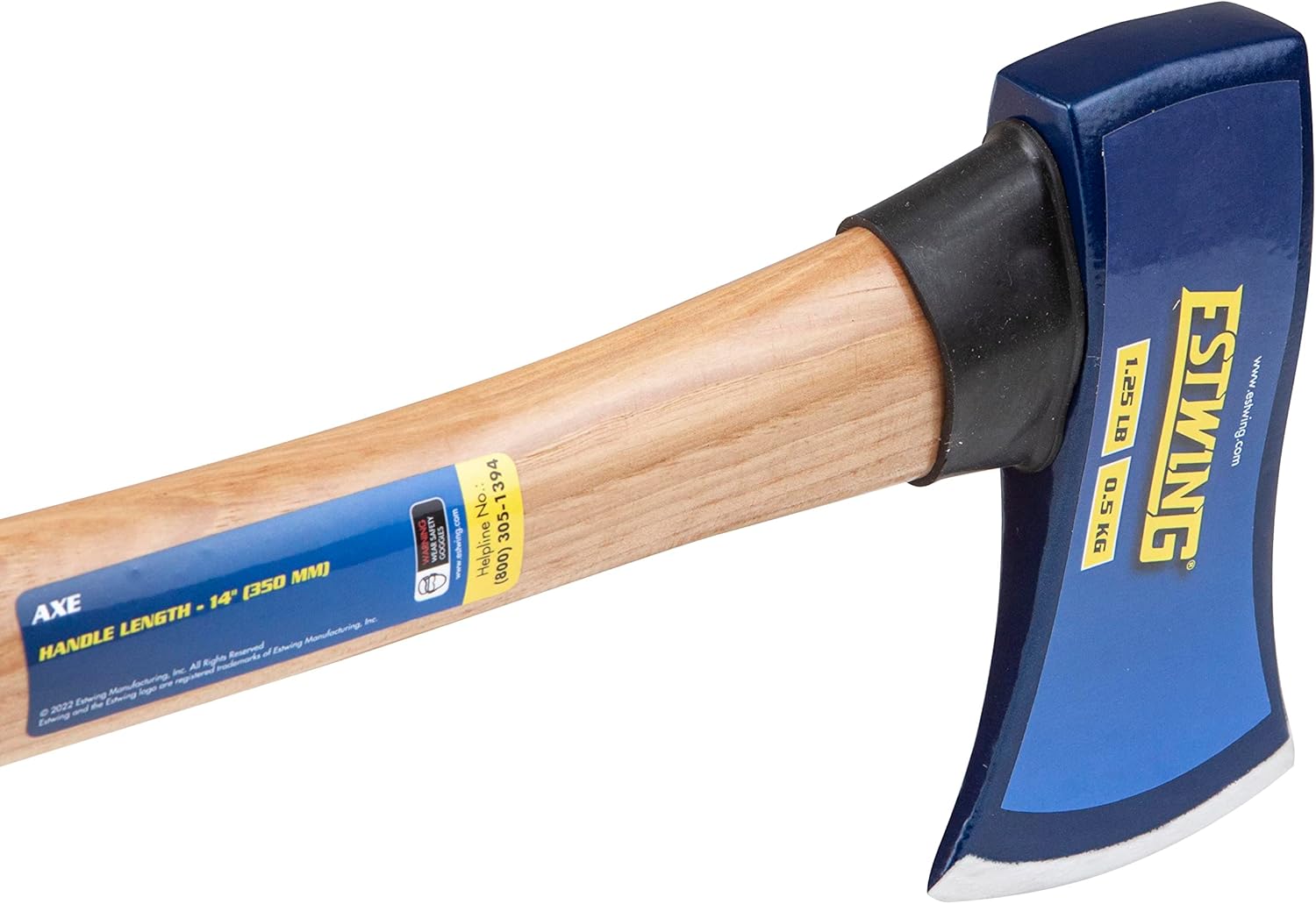 Estwing Hacha, mango de 14 pulgadas, cabeza de 1.25 libras con mango de madera de nogal, modelo #62370