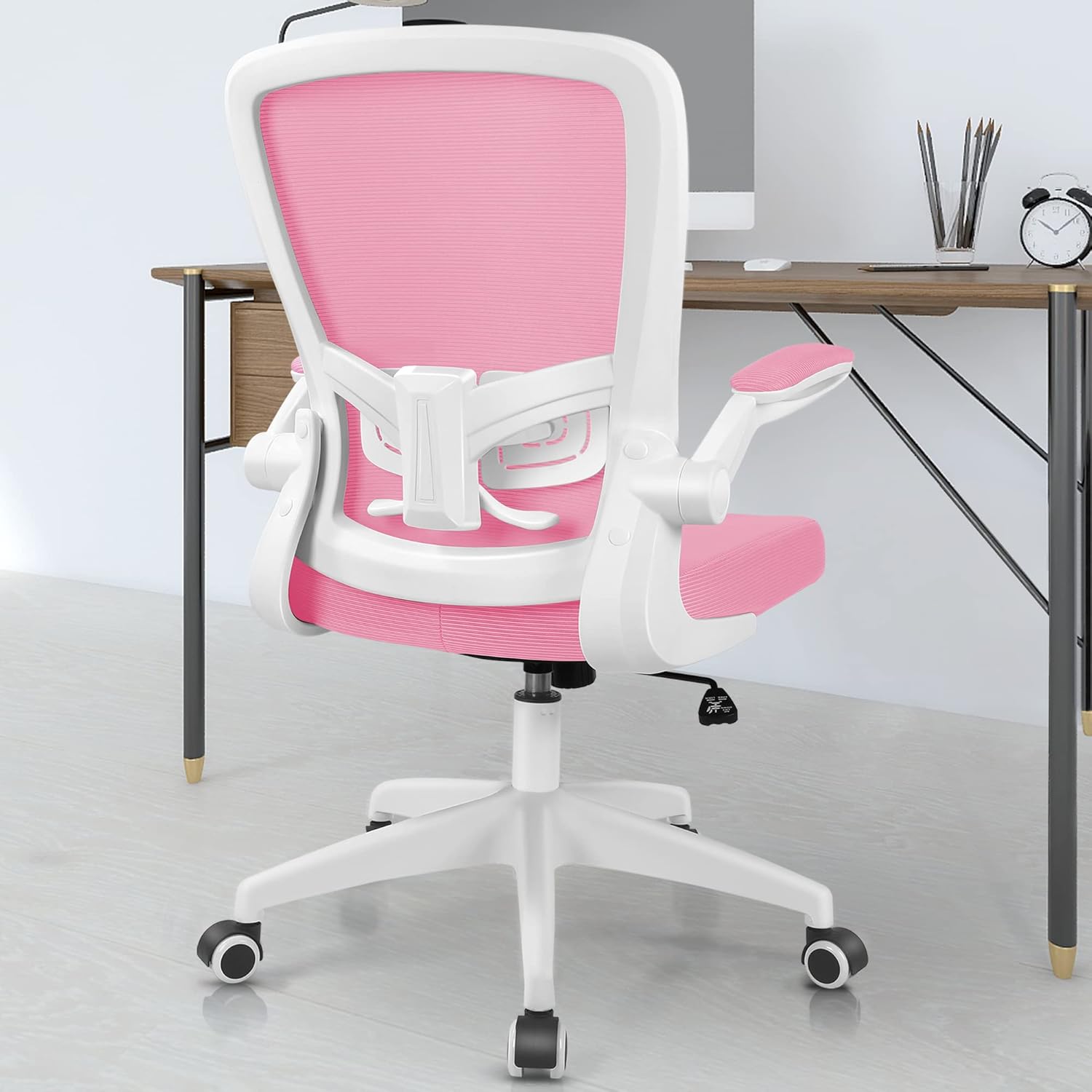 FelixKing Silla de oficina, silla de escritorio ergonómica con altura ajustable y soporte lumbar, sillas giratorias, silla de computadora de