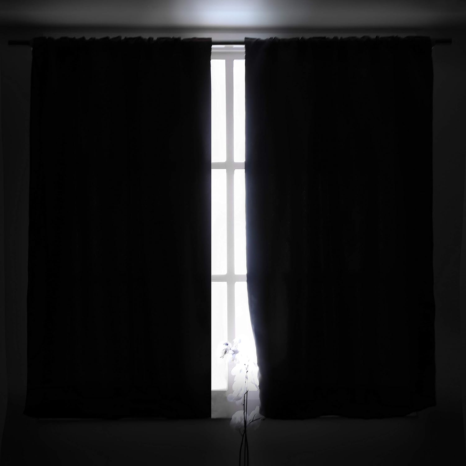 BGment – Cortinas que bloquean la luz con bolsillo para cortinero y pestaña trasera, para dormitorio, cortinas de oscurecimiento térmicas para sala