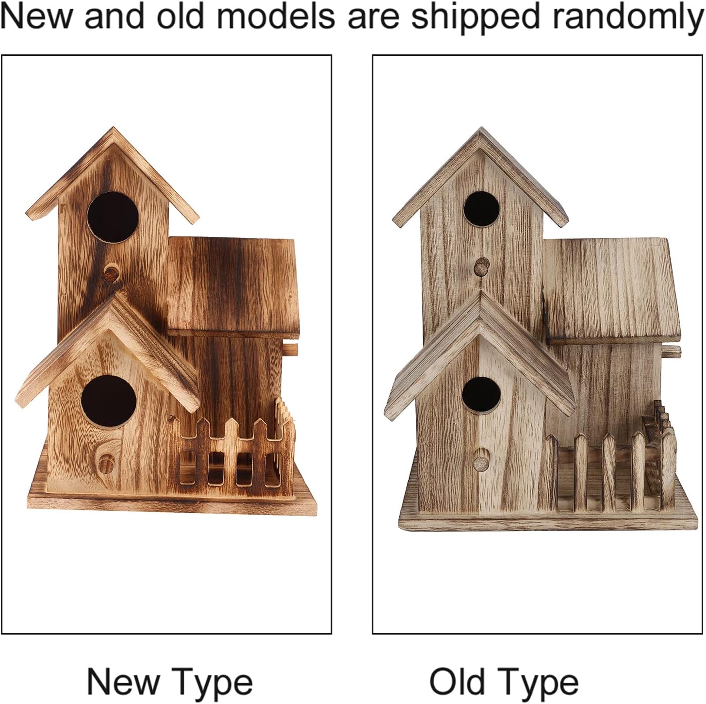 Fydun Casa de madera para pájaros, pequeña caja de pájaros para jardín, casa de pájaros, suministros para mascotas, decoración para hombres y mujeres