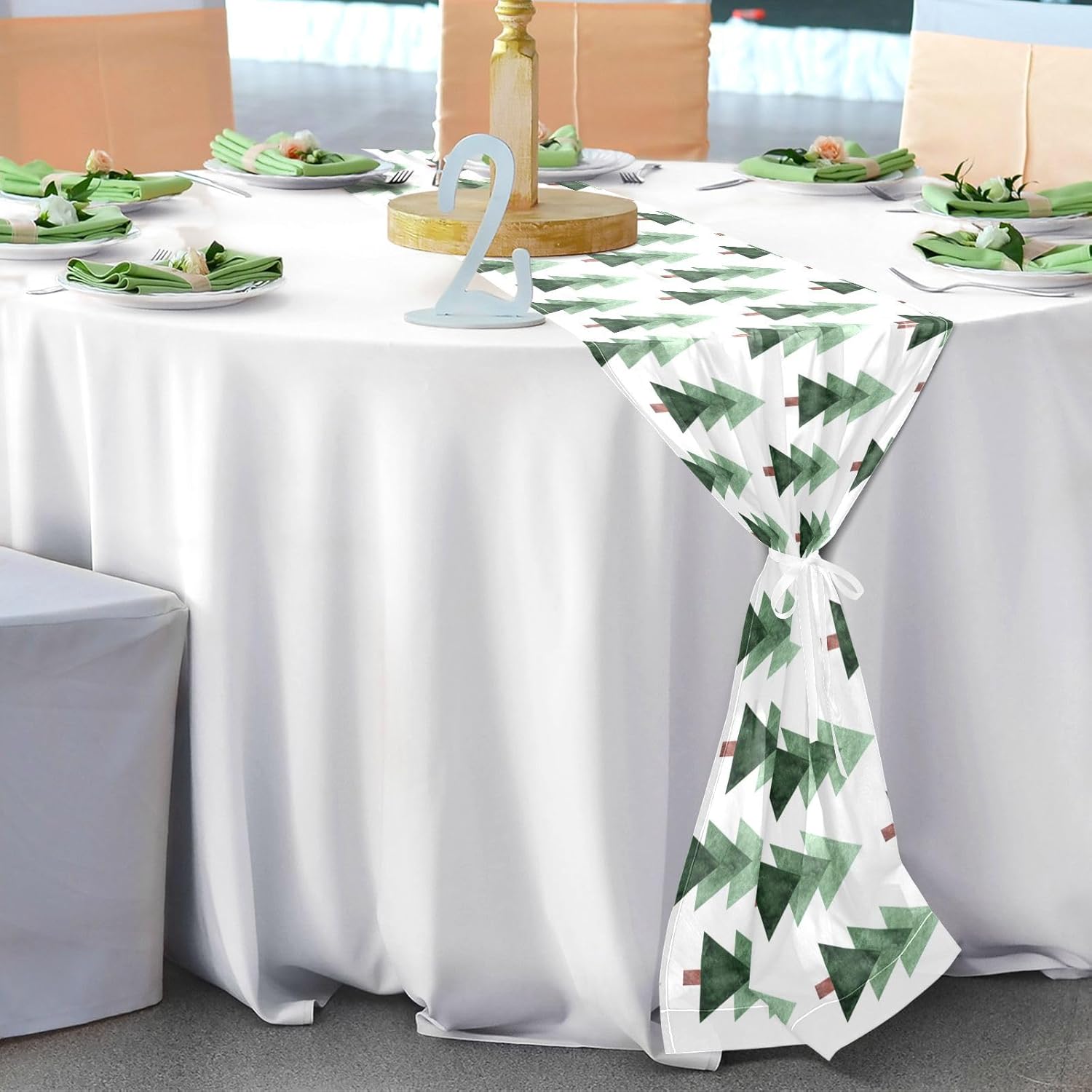 Triangle Table Runner Fall Decorations for Home for Desk Decor Christmas Table Runner 108 Inches Long