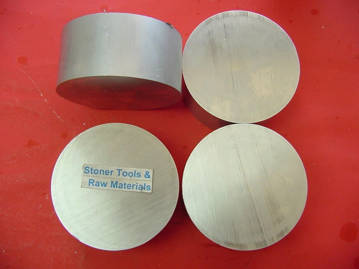 4 piezas de 3-12 pulgadas de aluminio 6061 barra redonda de 2 pulgadas de largo +.07 pulgadas-0 barra de torno T6 sólida Stock 3.50 pulgadas de
