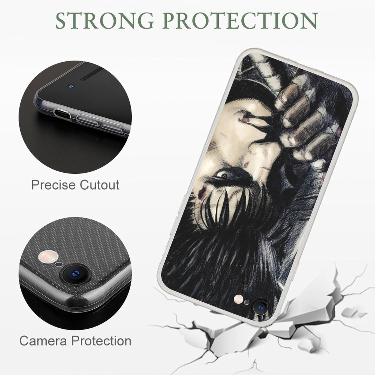Para Samsung Galaxy A52 5G, Anime Role Hero Guts #07 Transparente Protectora Suave Silicona A Prueba De Golpes Suave TPU Clear Funda De Teléfono