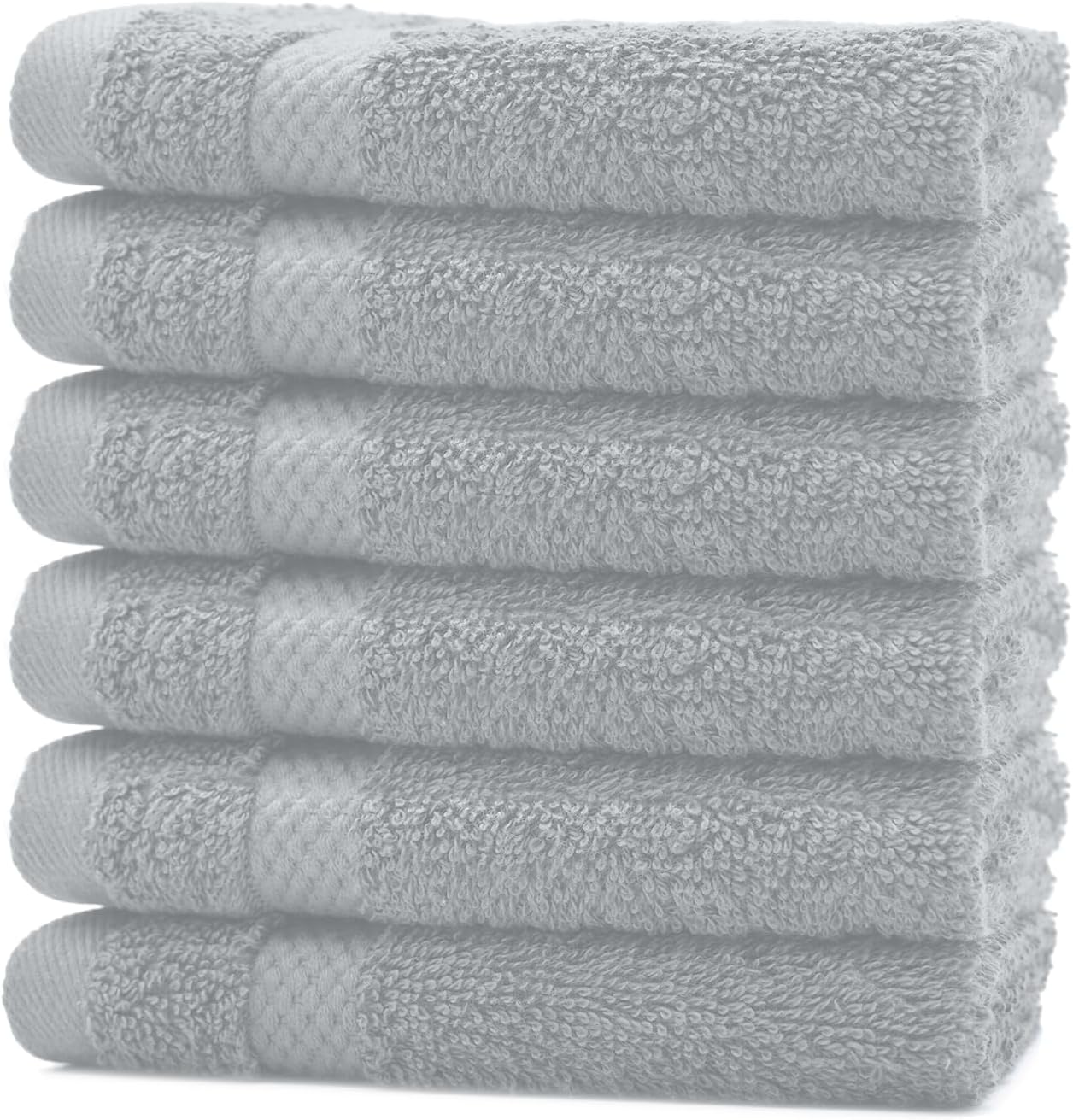 DAN RIVER Paquete de 12 toallas faciales 100 % algodón, de alta calidad, altamente absorbentes, para baño, spa, gimnasio, secado rápido, esenciales