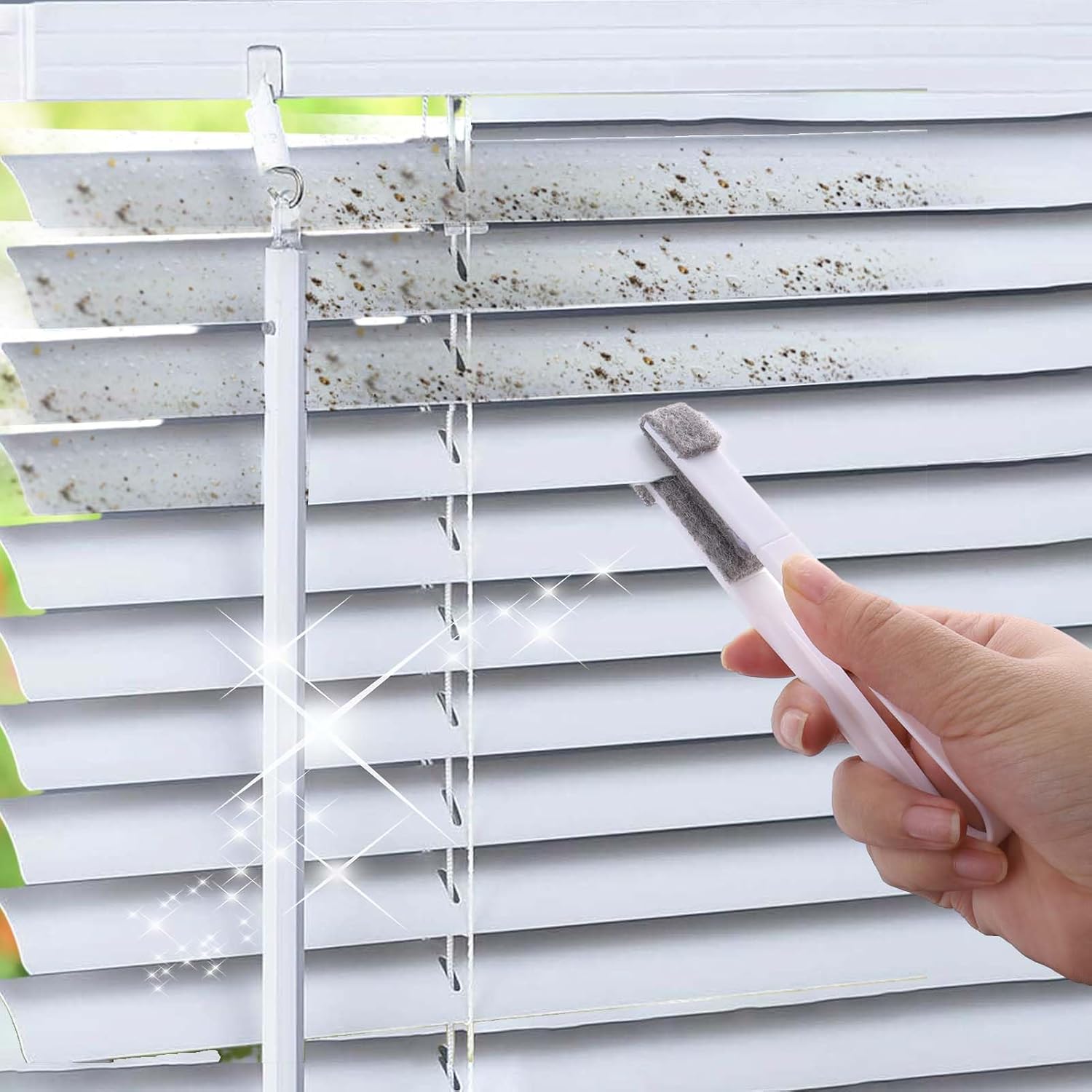 Limpiador de persianas para persianas, equipo de lavado para persianas de ventana, ventilador de techo, rejillas de ventilación de coche y aire