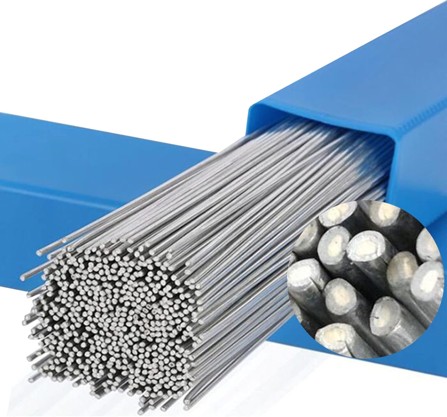 KCRPM 50100 unidades de alambre de soldadura de núcleo de fundente, alambre de soldadura universal de metal de 0.063 in, varillas de núcleo de flujo