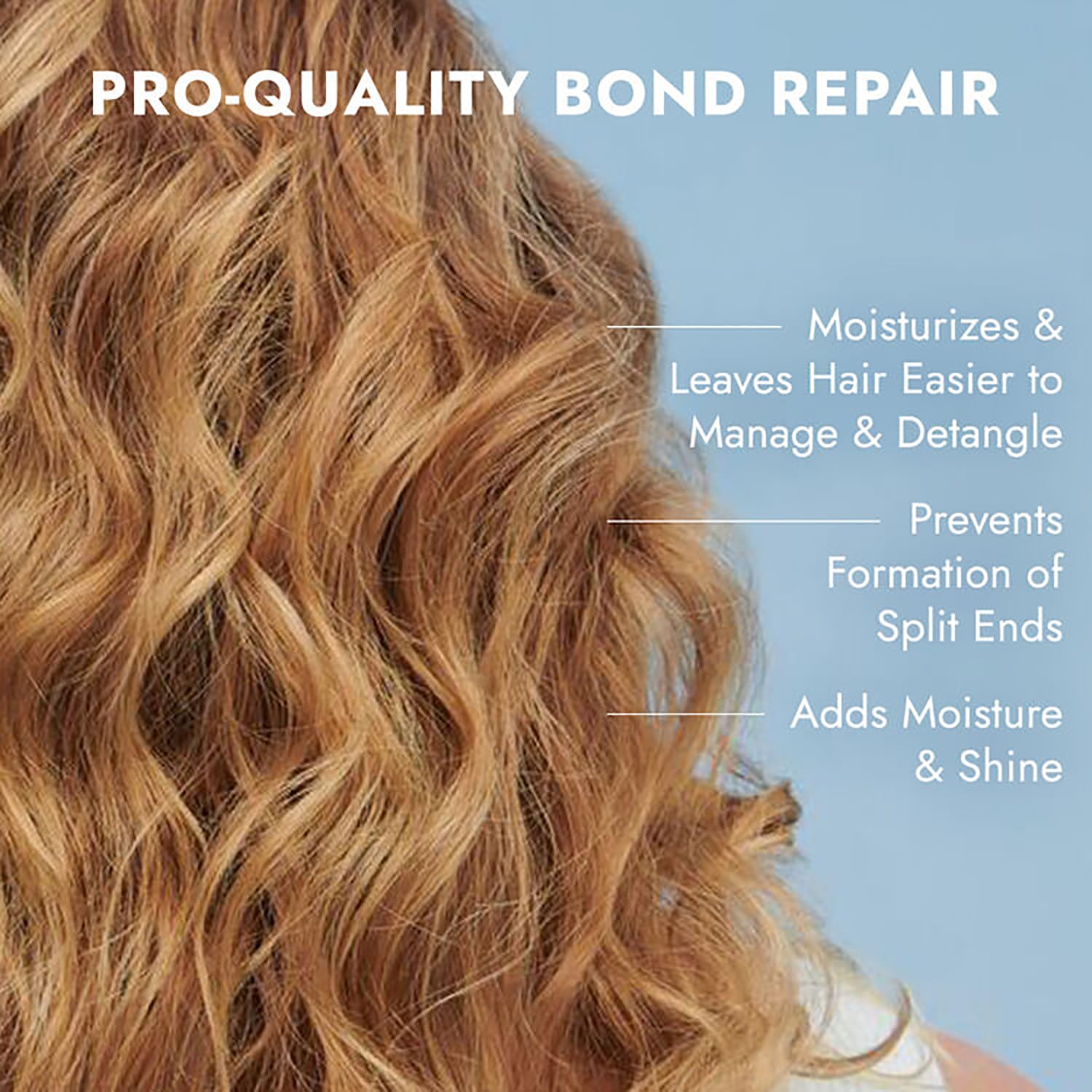 bondbar Champú y acondicionador reparador, protege, fortalece e hidrata todo tipo de cabello y texturas, evita que se vuele y encrespamiento, añade