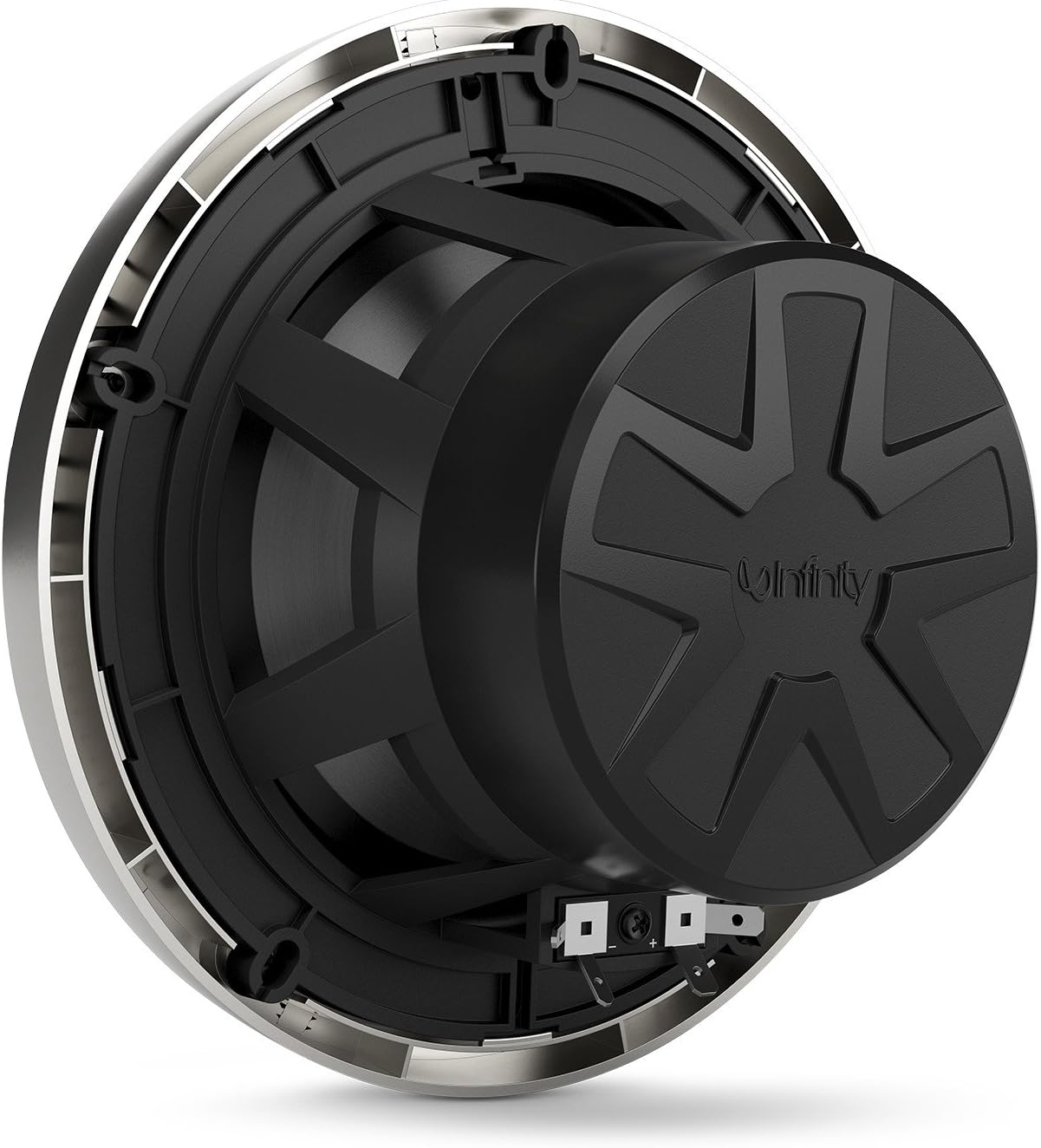 Infinity Marine Bundle – Dos pares de altavoces coaxiales LED RGB de 6.5 pulgadas Infinity 622MLT Marine – Titanio