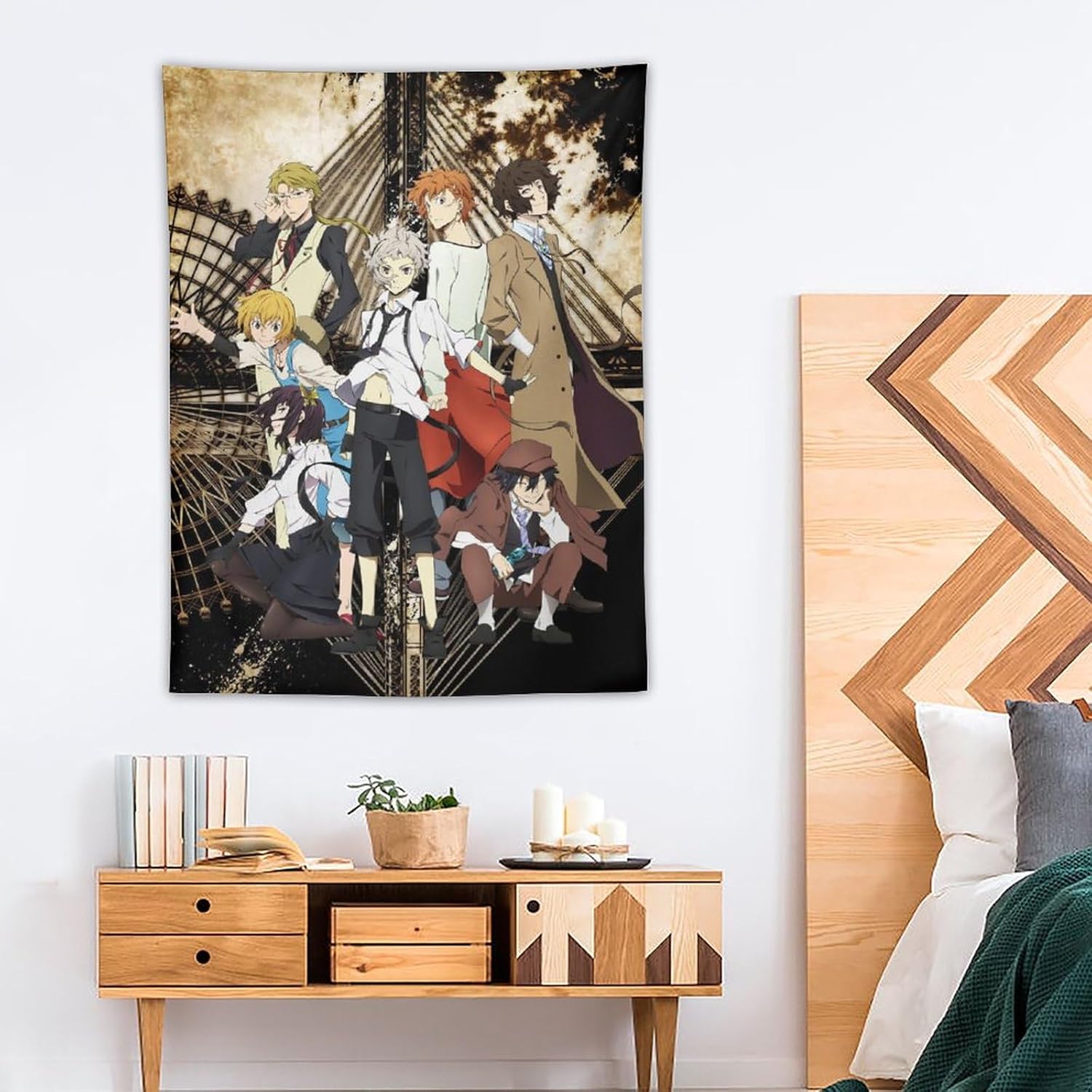 Bungo Stray Dogs – Tapiz de anime (25) Tapiz decorativo para pared, sala de estar, dormitorio, impresiones de 30 x 40 pulgadas