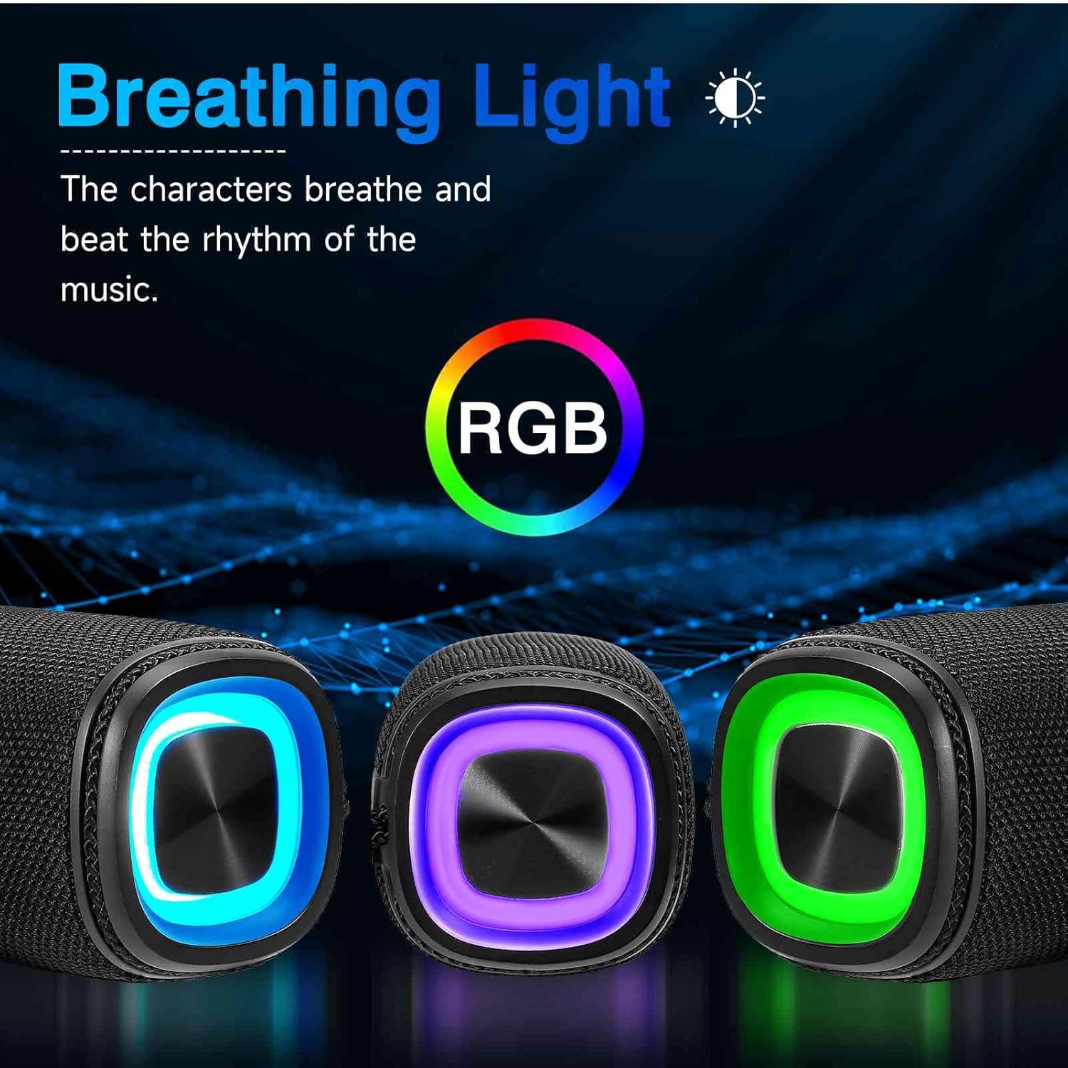 UrbanX Altavoz Bluetooth X808, IPX6 Altavoces impermeables Sonido envolvente HD de 360 con graves intensos, emparejamiento inalámbrico verdadero,