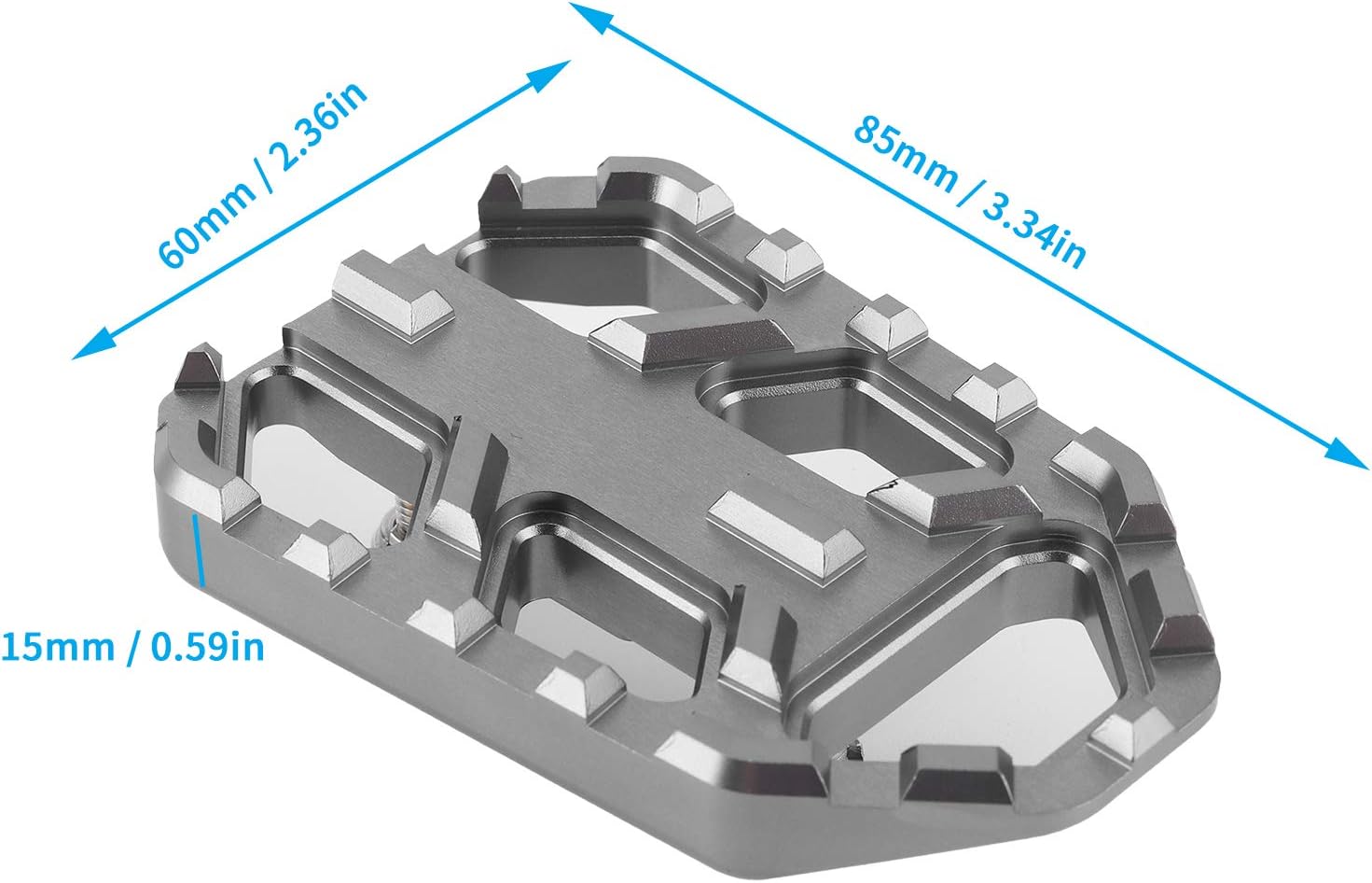 Reposapiés ancho para motocicleta, pedales de aleación de aluminio CNC, aptos para DL650 DL1000 VSTROM 650XT1000XT Pedal de descanso para accesorios