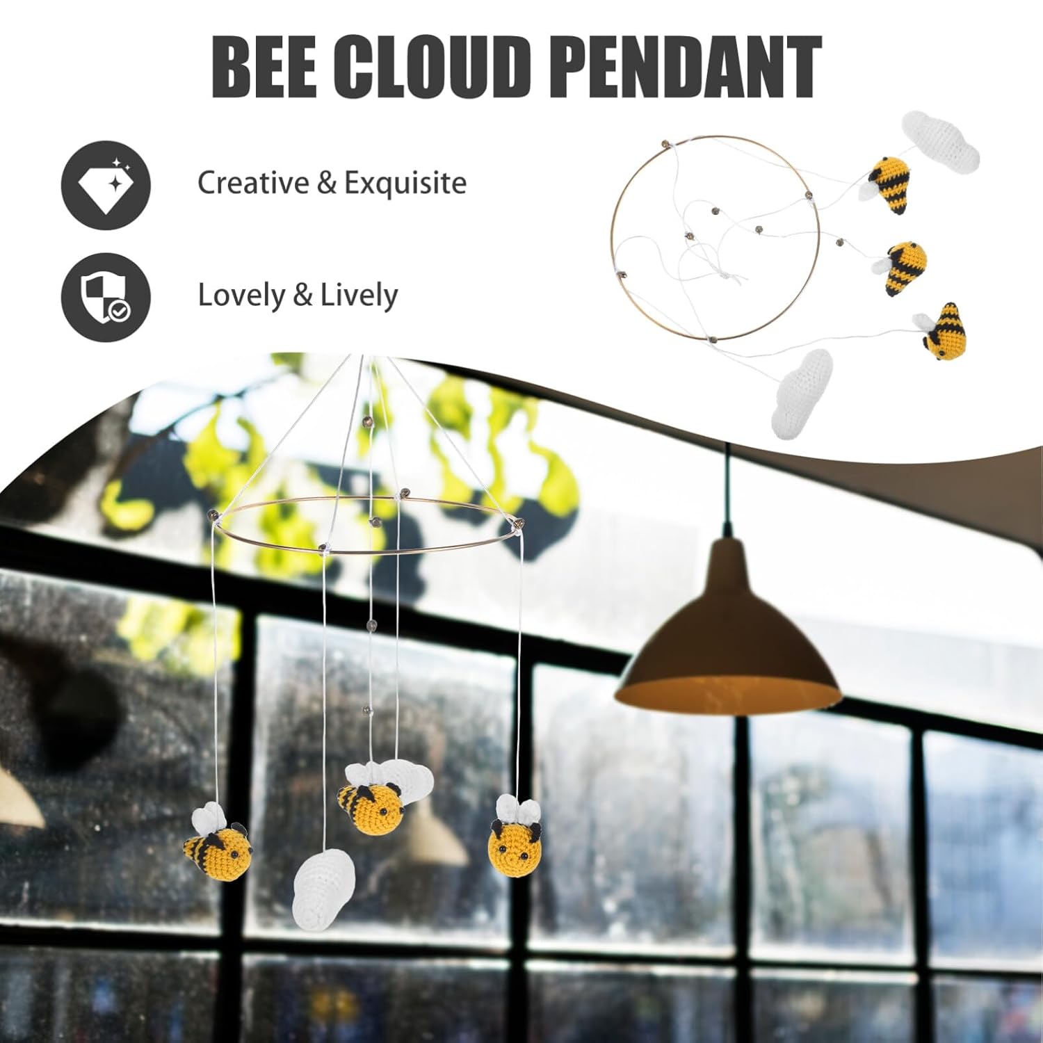 Cuna móvil para bebé, cuna móvil para niños y niñas, decoración bohemia para guardería, techo de bebé, decoración colgante de habitación