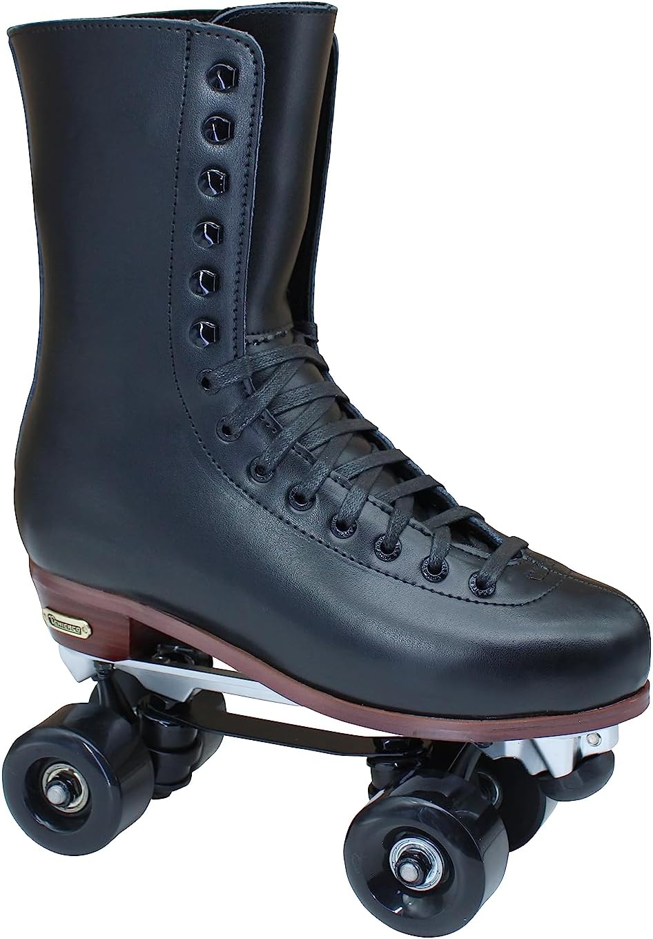 Chicago Skates Premium Lifestyle – Patines de piel y gamuza para hombre, color negro