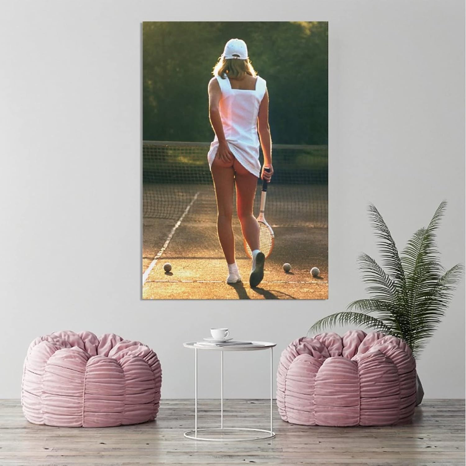 LEES TOSS Póster de niña de tenis en lienzo, arte de pared, para sala de estar, dormitorio, pintura, pósteres decorativos para habitación, estética,