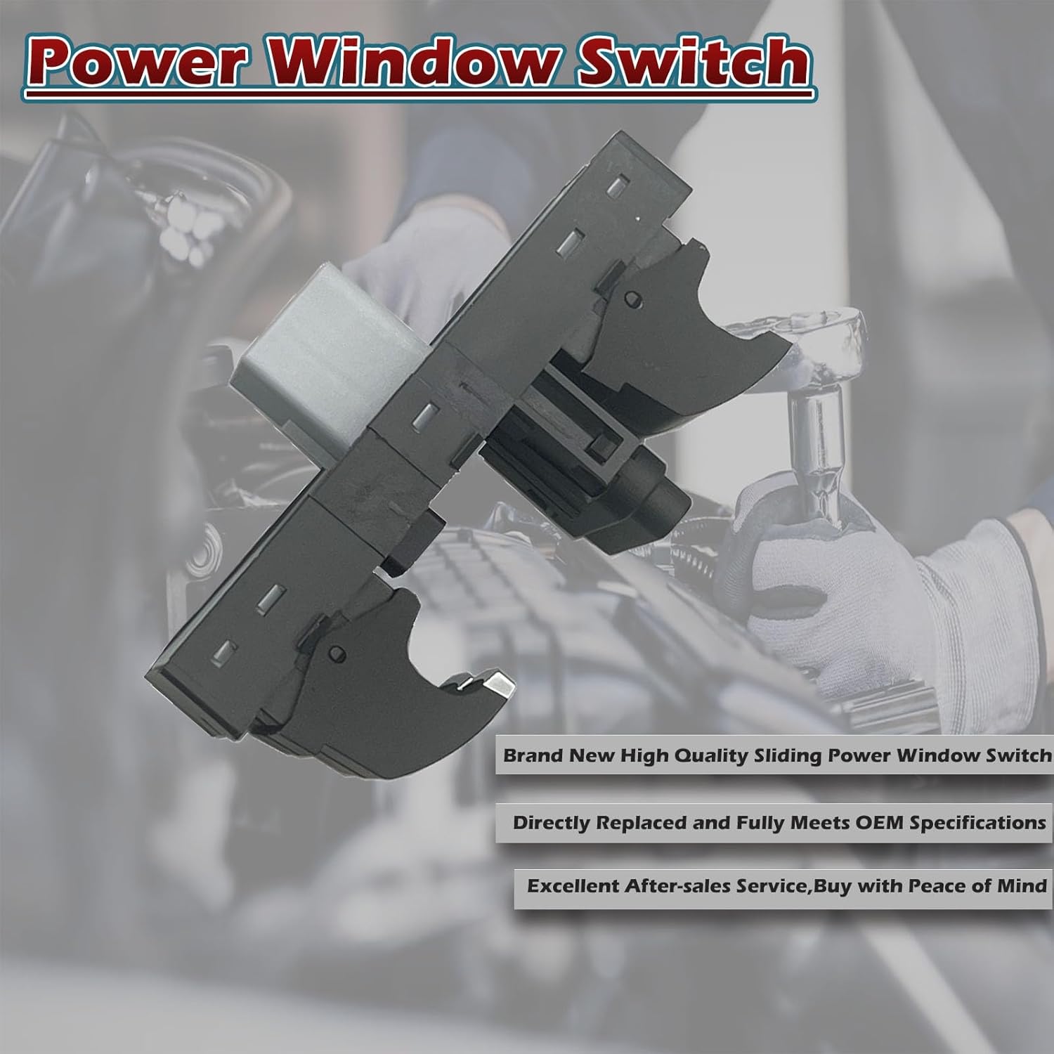 Interruptor de ventana principal para puerta delantera izquierda del lado del conductor compatible con Volkswagen CC Golf R GTI para Jetta GLI
