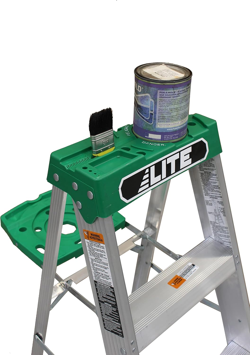 LITE Escalera de aluminio de 6 pies, capacidad de 225 libras, tipo II, LP-2211-06