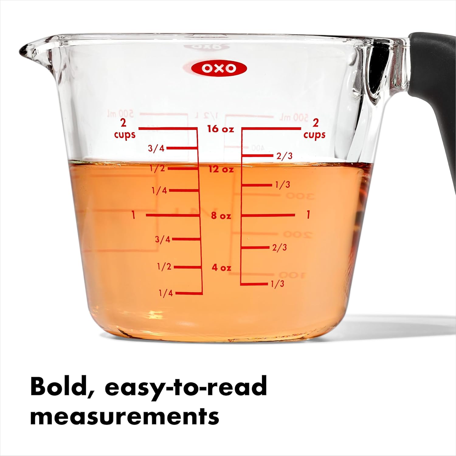 OXO Good Grips – Taza medidora de vidrio (2 tazas)