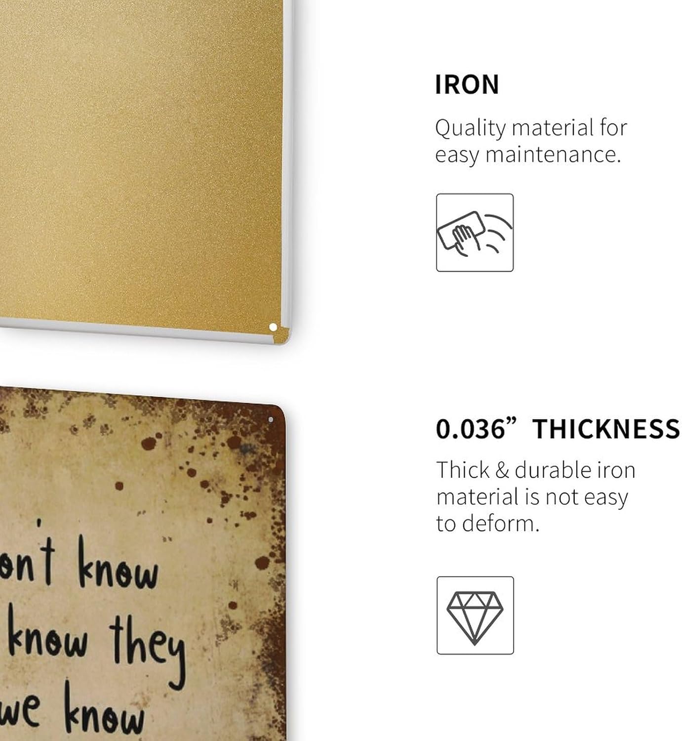 They Don’t Know That We Know They Know We Know, sofá de amigos, decoración artística de pared de dormitorio, regalo personalizado, lata de metal