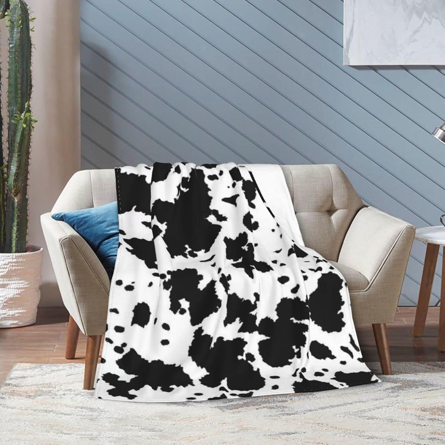 Manta de vaca para adultos, mantas y mantas con estampado de vaca, manta de piel de vaca para niñas, lindas mantas para adolescentes, cosas con