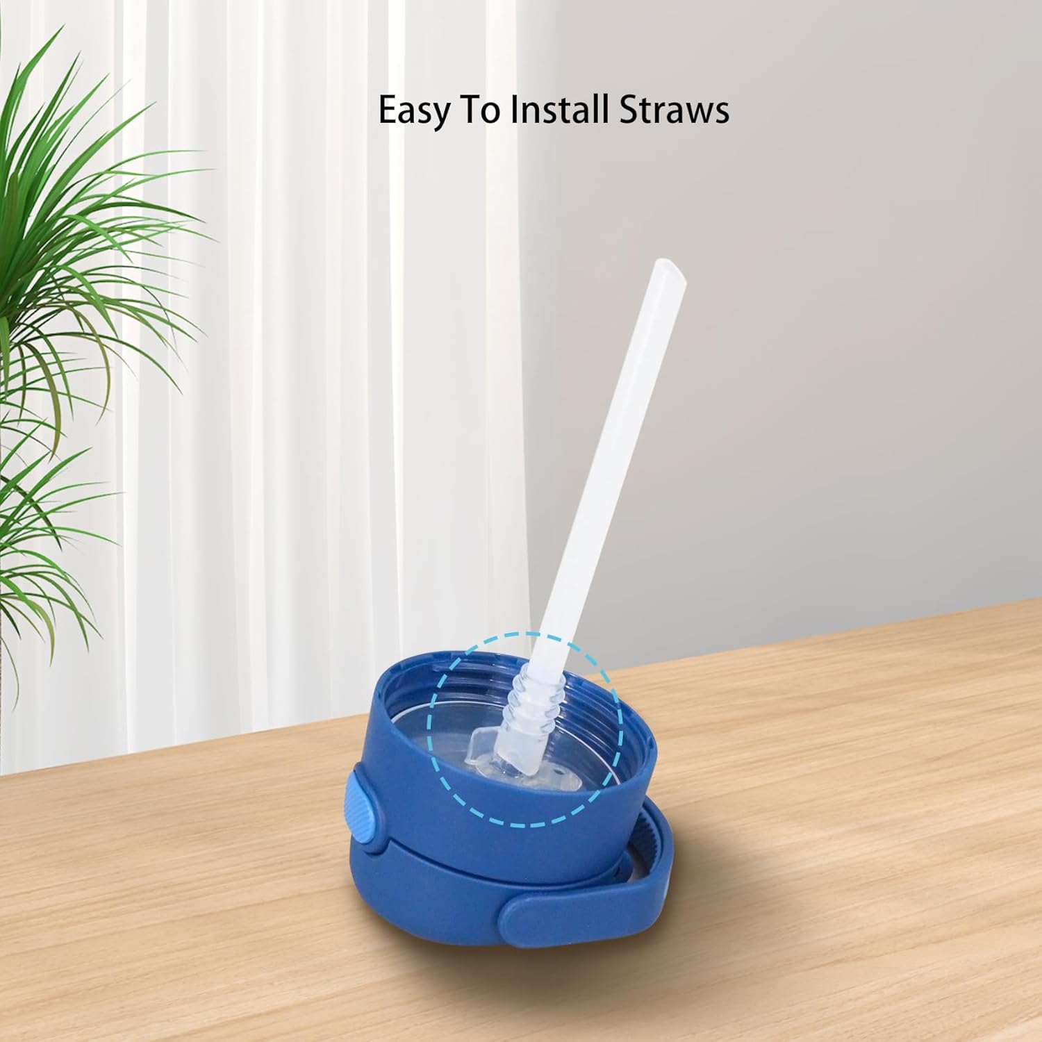 Pajitas de repuesto compatibles con Thermos Funtainer botella de agua de 12 onzas, sin BPA (paquete de 6)