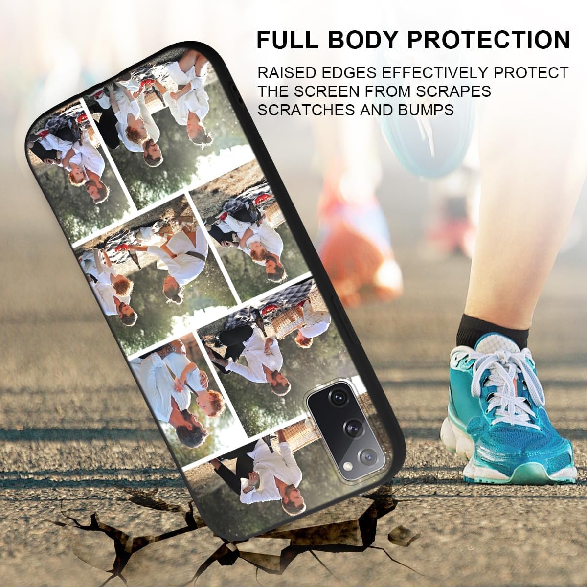 Eouine Funda de teléfono personalizada para Samsung S20 FES20 LiteS20Edition (6.5 pulgadas), fundas personalizadas para teléfono con imagen, funda
