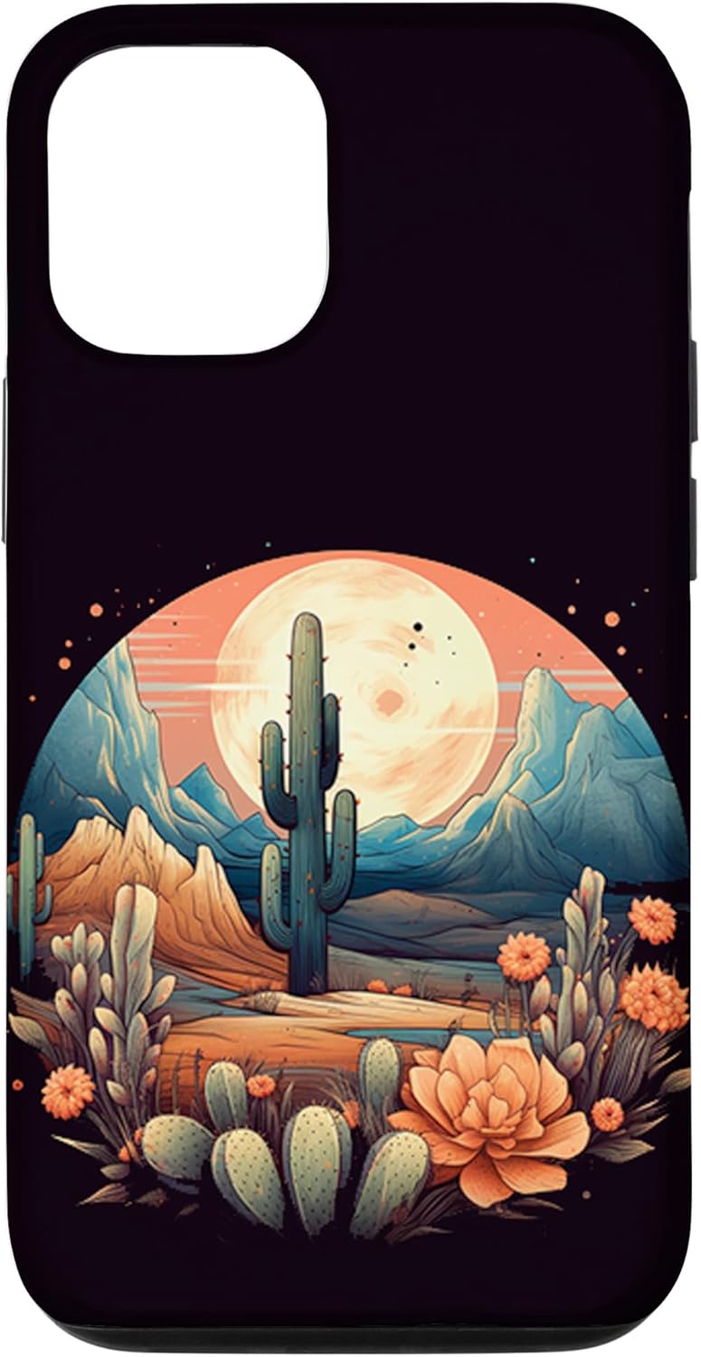 Funda para iPhone 1212 Pro Desert Moon Cactus