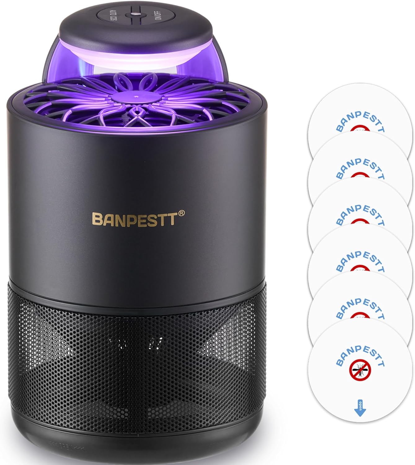 Trampa para moscas de frutas para interiores, trampas para mosquitos para casa, trampa para insectos de interior con succión, función de sensor del