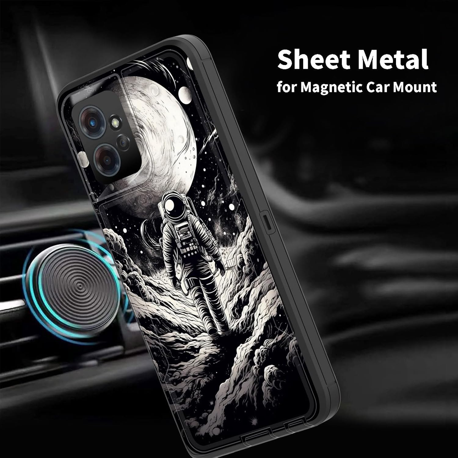 Funda para Moto G Power 5G 2023, híbrida de doble capa (compatible con montaje magnético) a prueba de golpes, protección contra caídas para Motorola