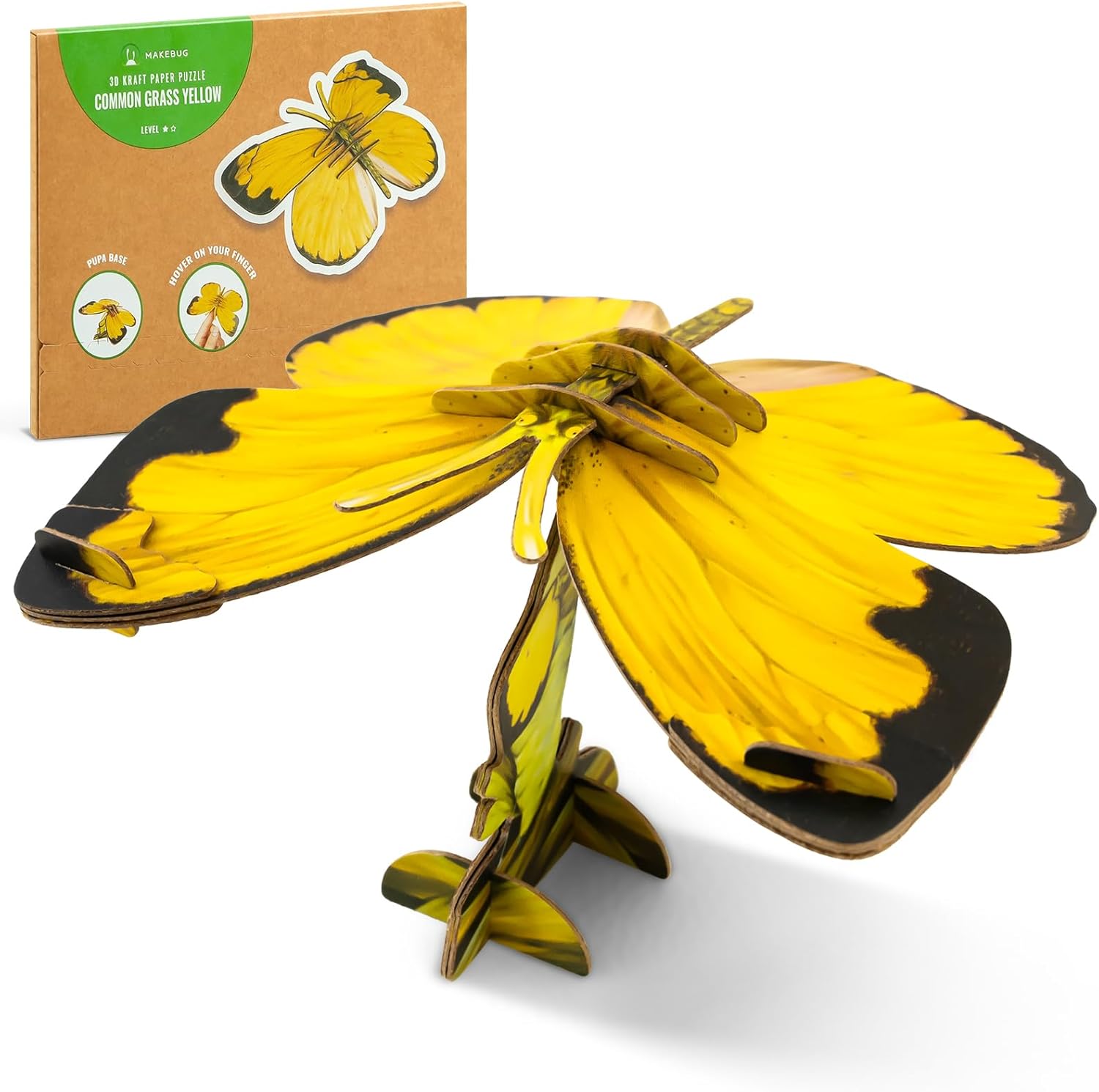 MAKEBUG Juguetes para ansiedad, rompecabezas de papel 3D ecológicos para actividades educativas STEM y aprendizaje temprano, juguetes sensoriales