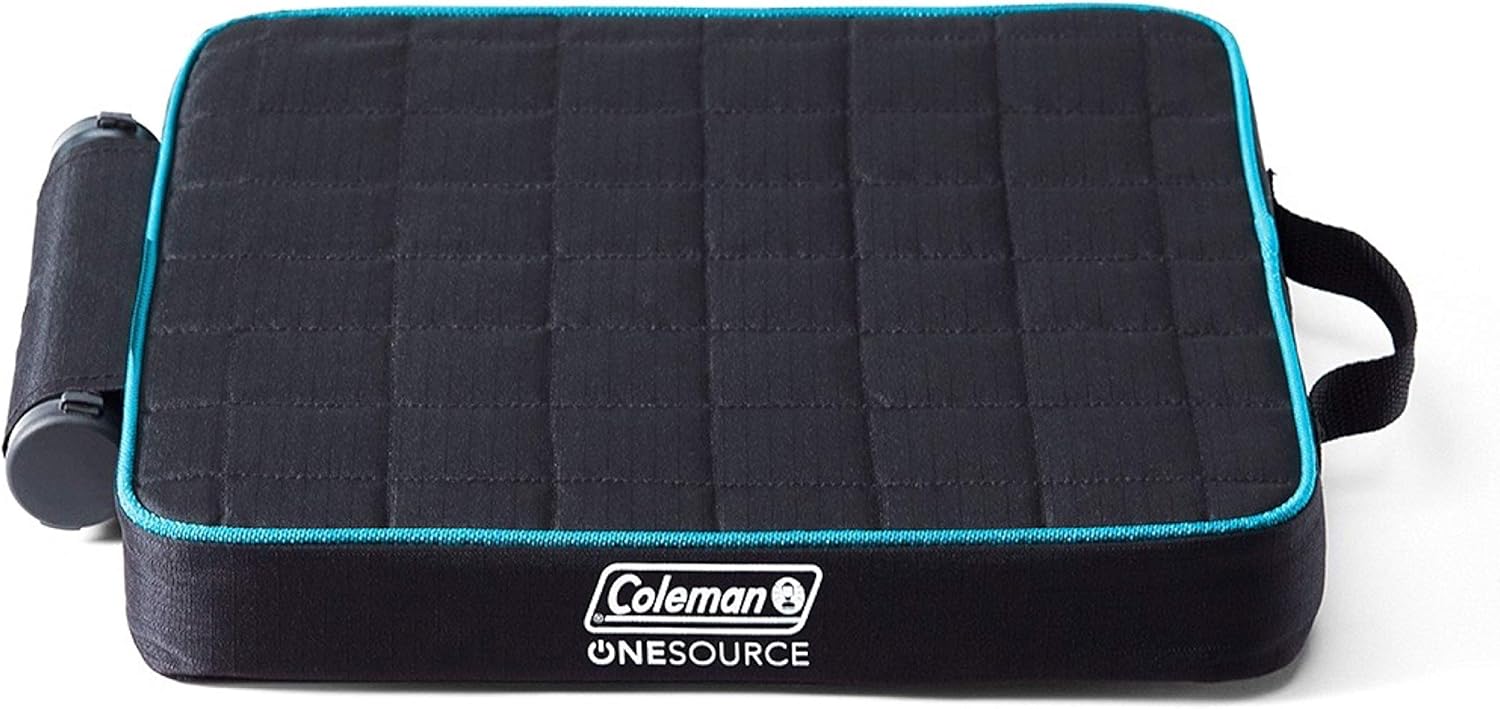Coleman OneSource – Asientos térmicos recargables, silla de campamento con calefacción, almohadilla para silla y asiento de estadio para descansar