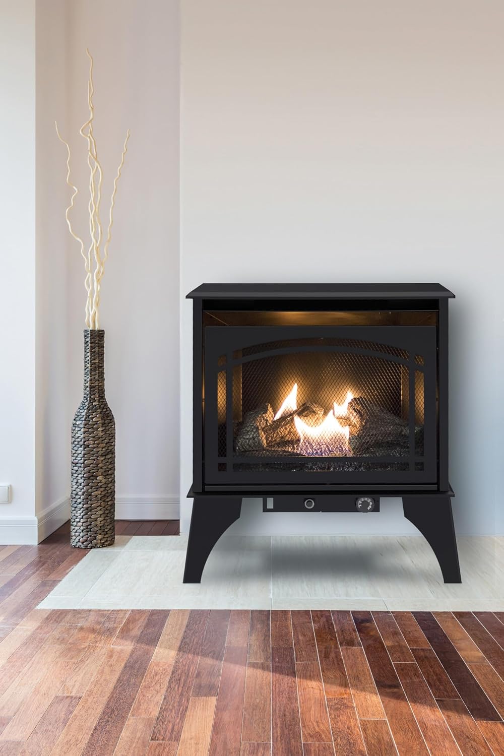 Pleasant Hearth VFS-PH20DT, 23.5in, estufa de gas compacta de tiro natural