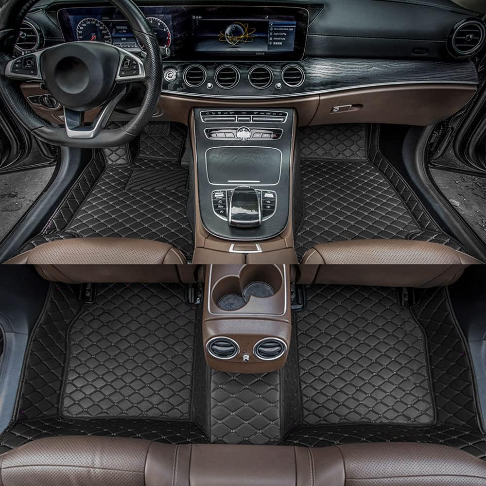 Alfombrillas de automóvil aptas para Dodge Charger 2007-2022, fabricación a medida, forros de cuero antideslizantes para todo tipo de clima