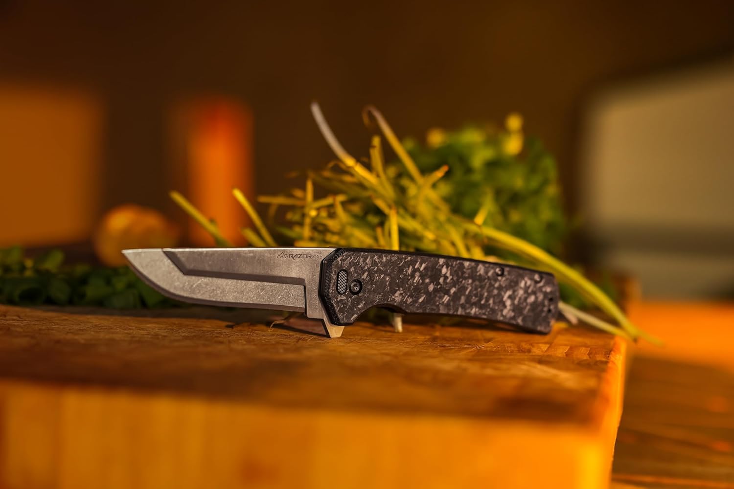 OUTDOOR EDGE RAZOR VX5 – Cuchillo de bolsillo plegable EDC de hoja reemplazable  Hoja de 3 pulgadas, rodamientos de bolas de cerámica, mango de