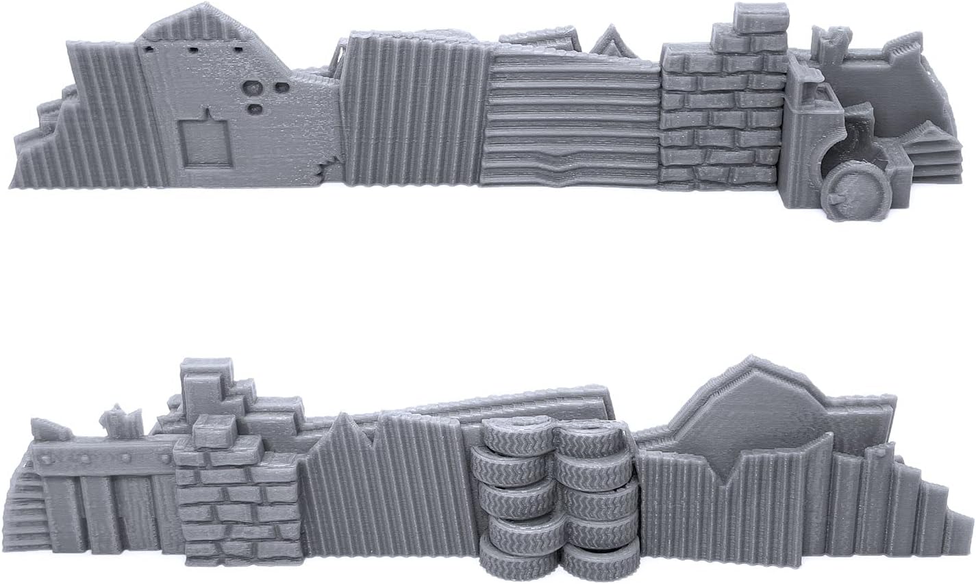 Shanty Obstacles by Terrain4Print, paisaje RPG de mesa impreso en 3D y terreno de juego de guerra para miniaturas de 1.102 in