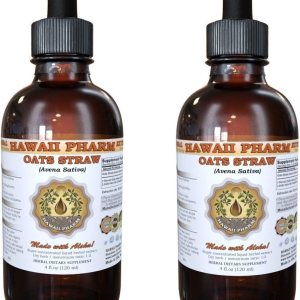 HawaiiPharm Oat Straw Liquid Extract, Organic Oats Straw (Avena Sativa) Tincture, Herbal Supplement, Made in USA, 2×4 fl.oz HawaiiPharm Oat Straw Liquid Extract, Organic Oats Straw (Avena Sativa) Tincture, Herbal Supplement, Made in USA, 2×4 fl.oz