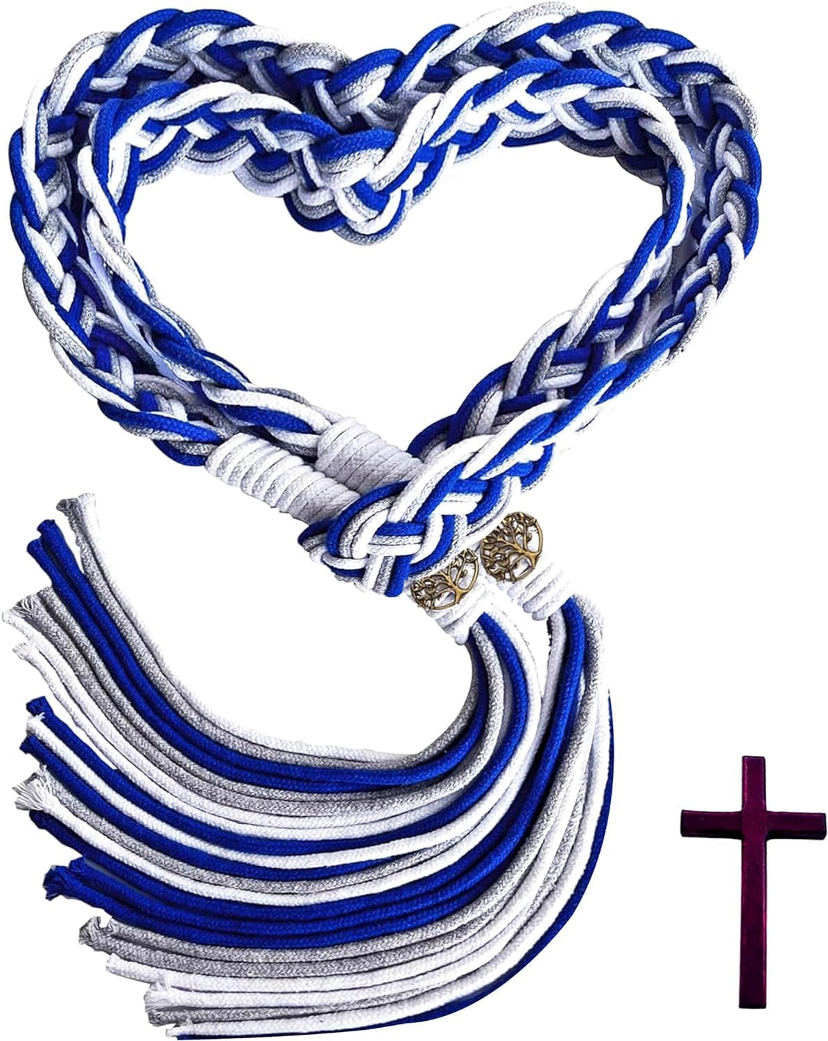 Cordón de ayuno para boda en algodón natural, lazo de boda para boda, Lazos para bodas, de Iglesia para Novios, cuerda de lazo de boda, patrón celta