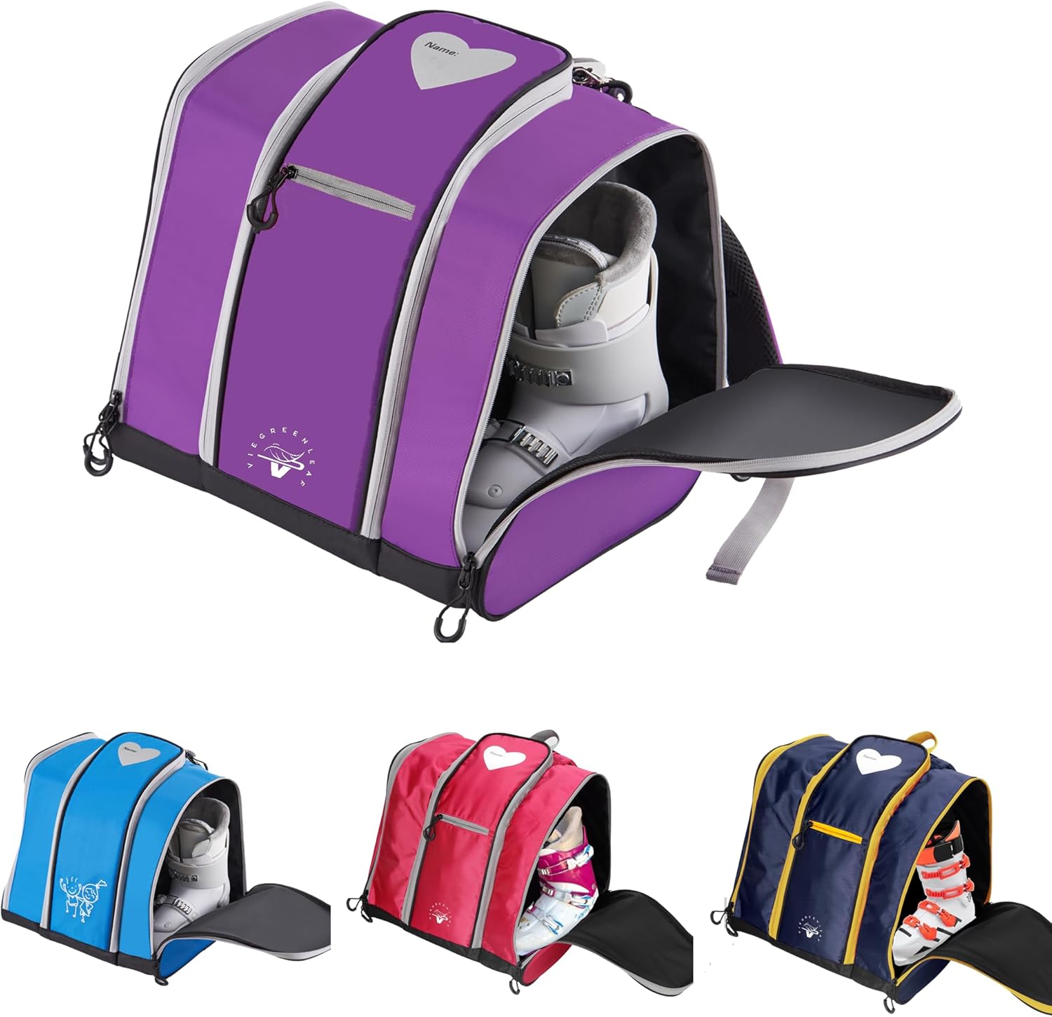 Mochila para botas de esquí para niños pequeños, patinaje, esquí, botas de snowboard, casco, guantes y aperitivos, perfecta para esquí, snowboard,